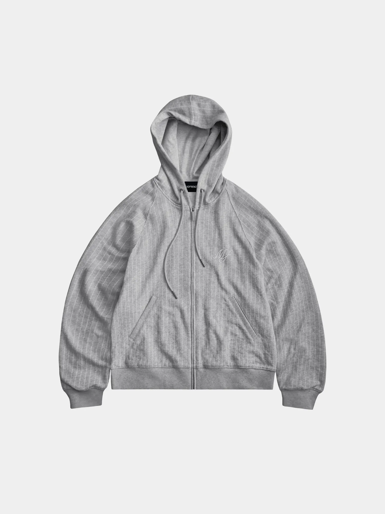 Зип-худи MADFRENZY STRIPED Grey