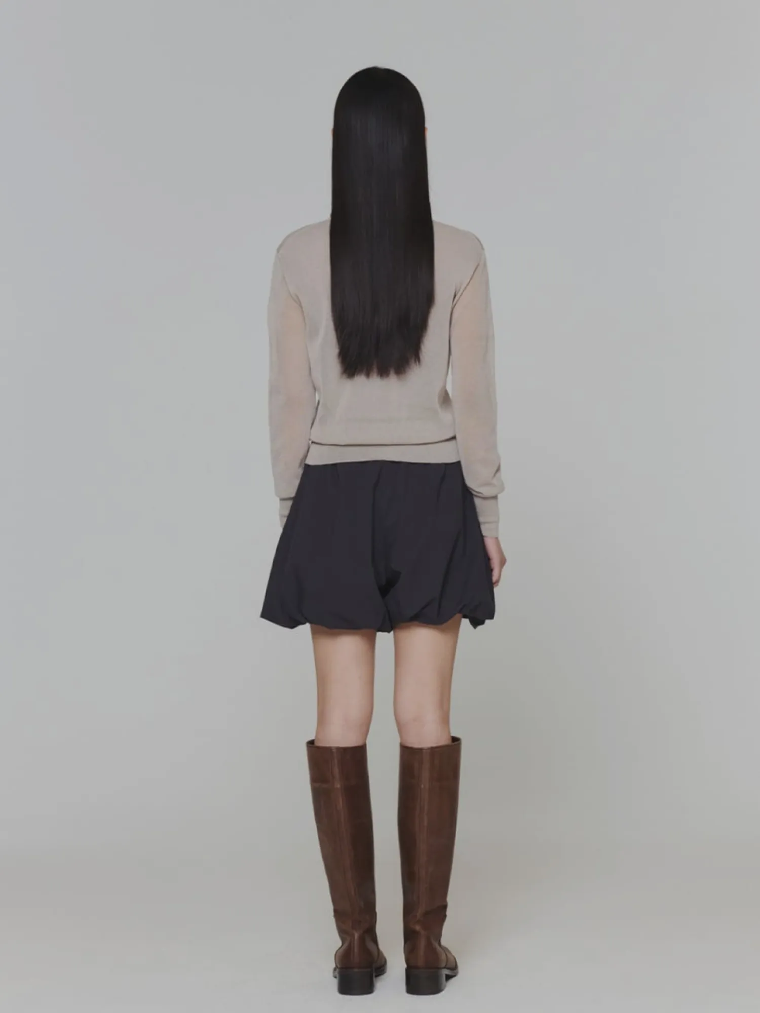 Женский кардиган AMOMENTO Wholegarment Sheer Grey