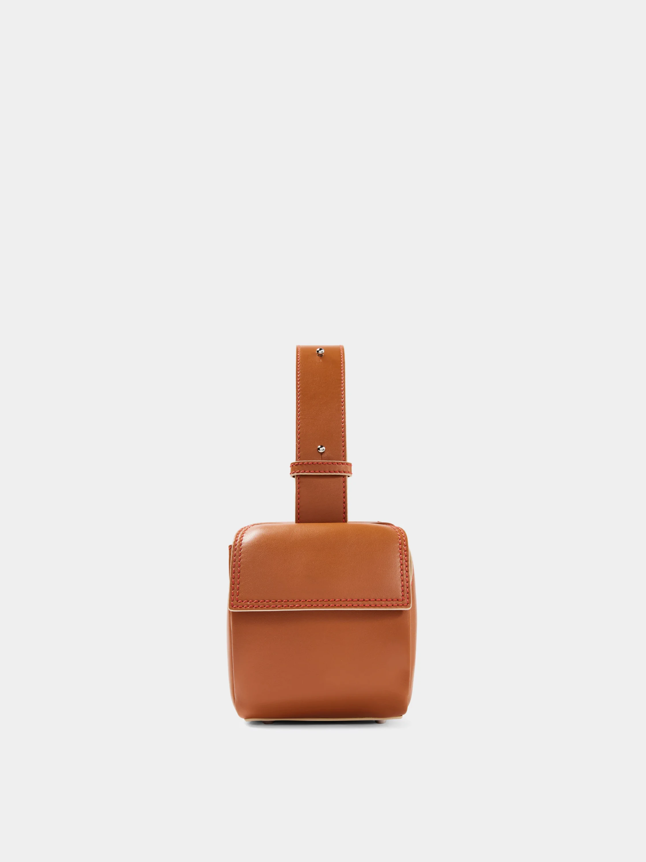 Женская сумка Sunnei Lacubetto Cross Zip Dark Tan