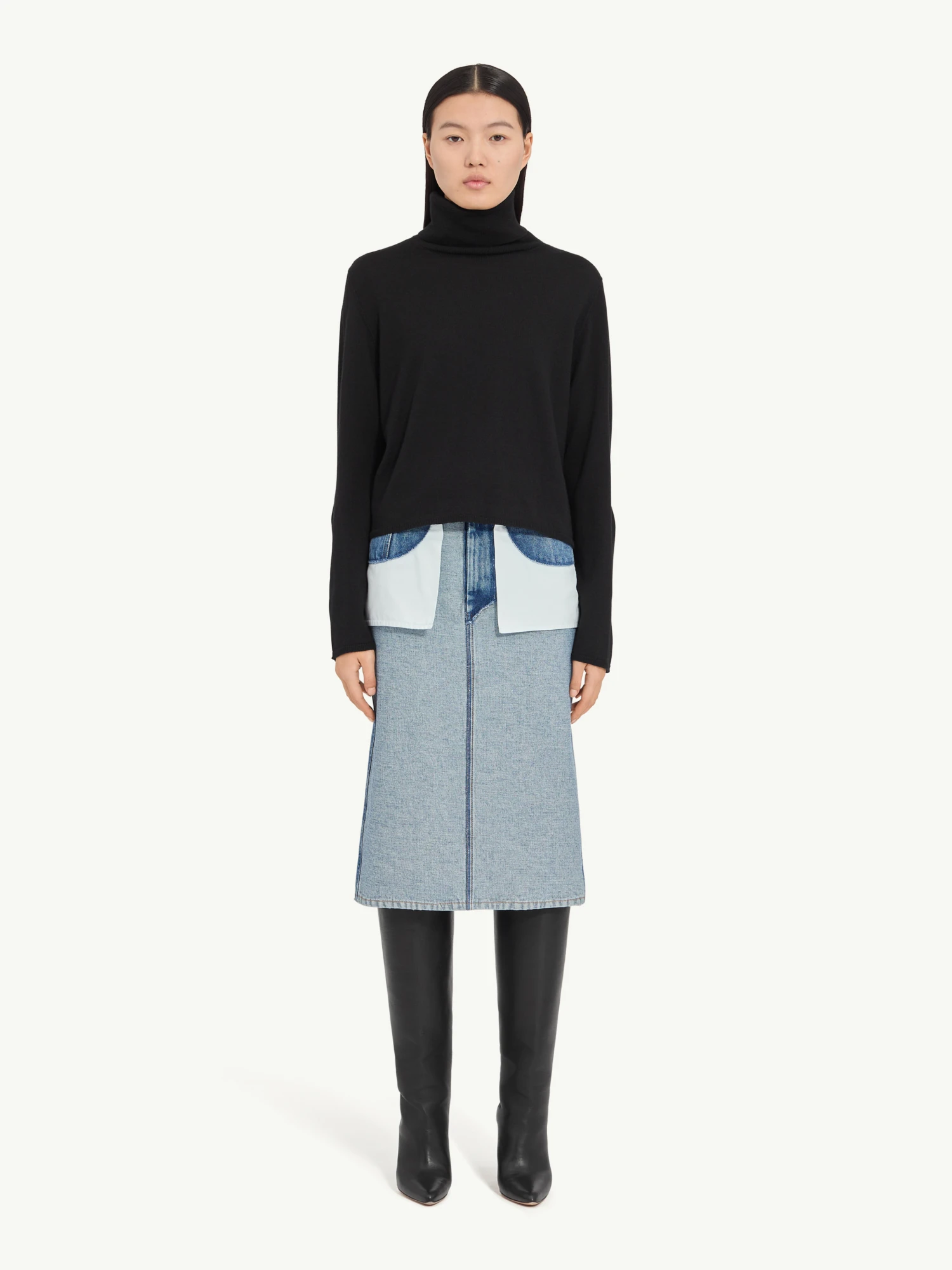 Женский свитер MM6 Maison Margiela Turtleneck Black