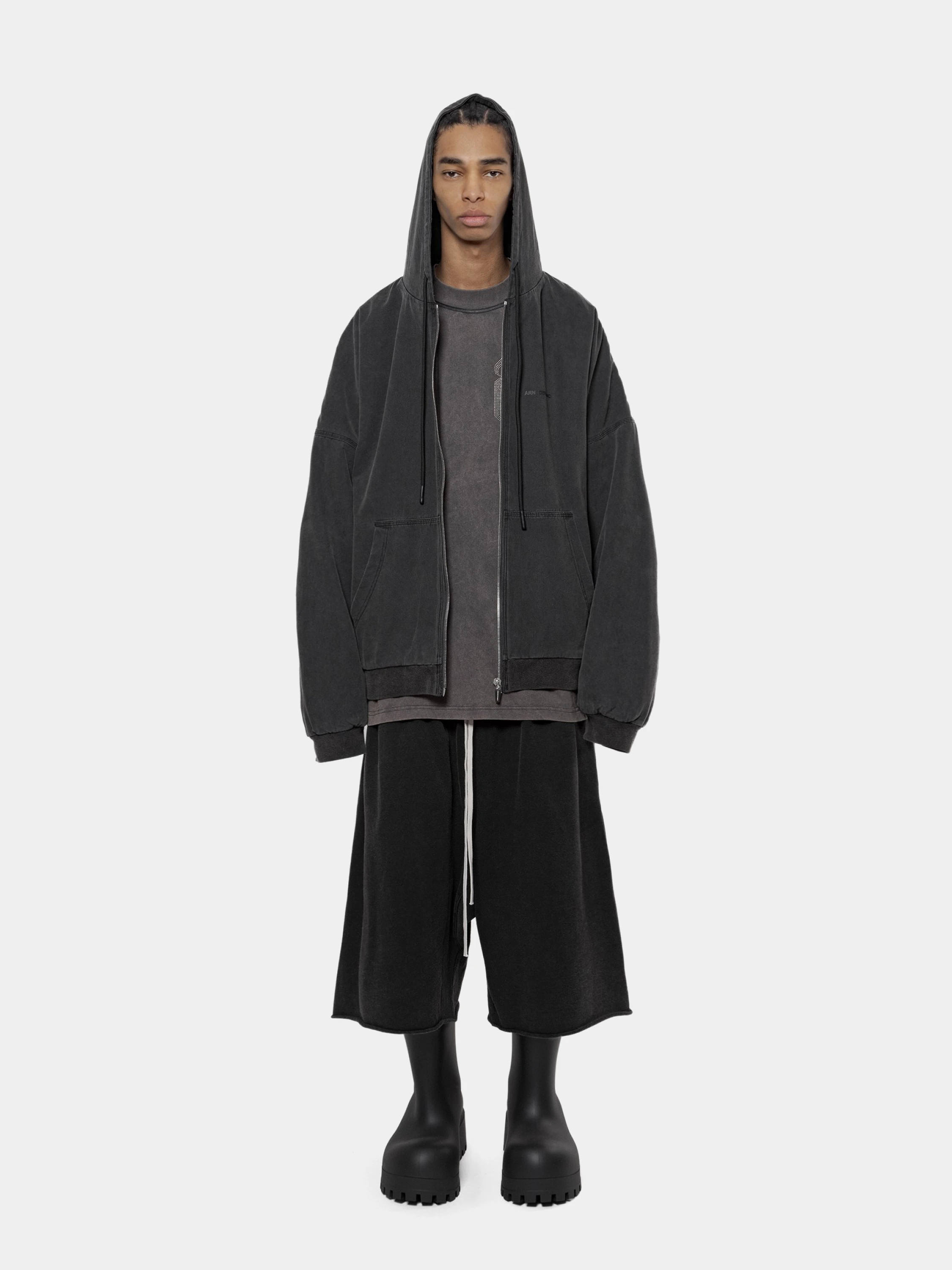 Зип-худи ARNODEFRANCE Zip Canvas Vintage Black