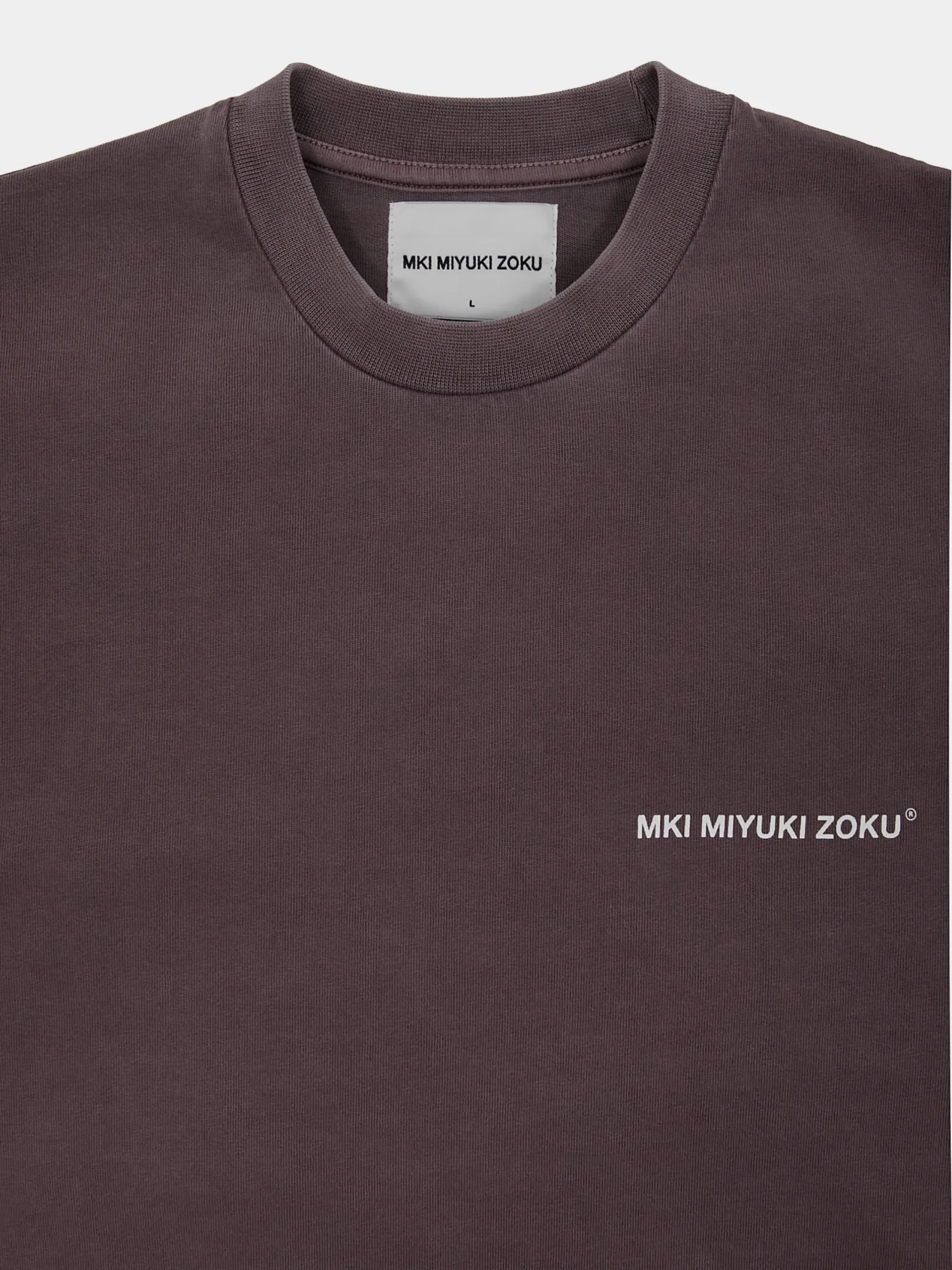 Лонгслив MKI MIYUKI ZOKU Uniform Pigment Raisin
