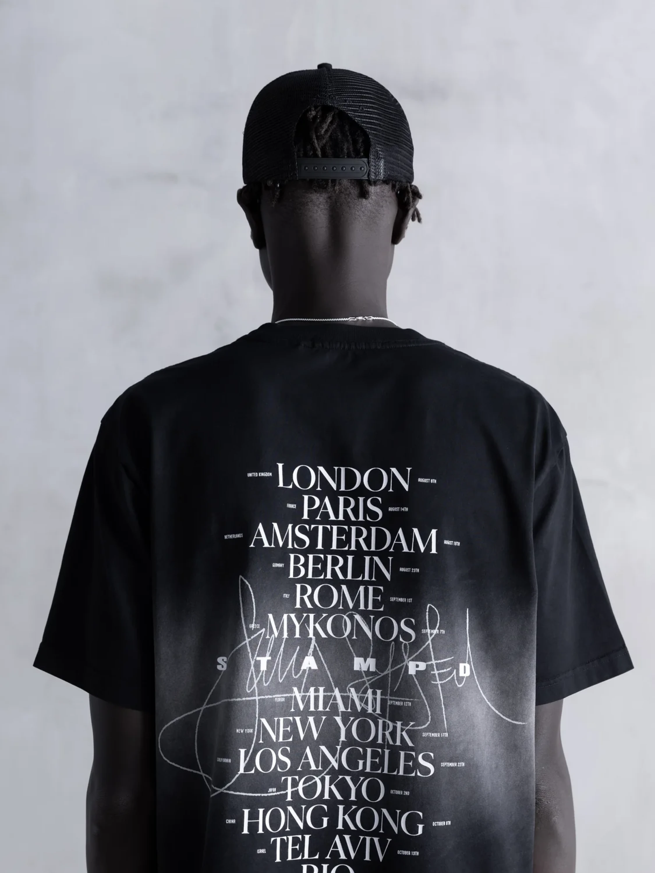 Футболка Stampd Sound System World Tour Relaxed Tee Black