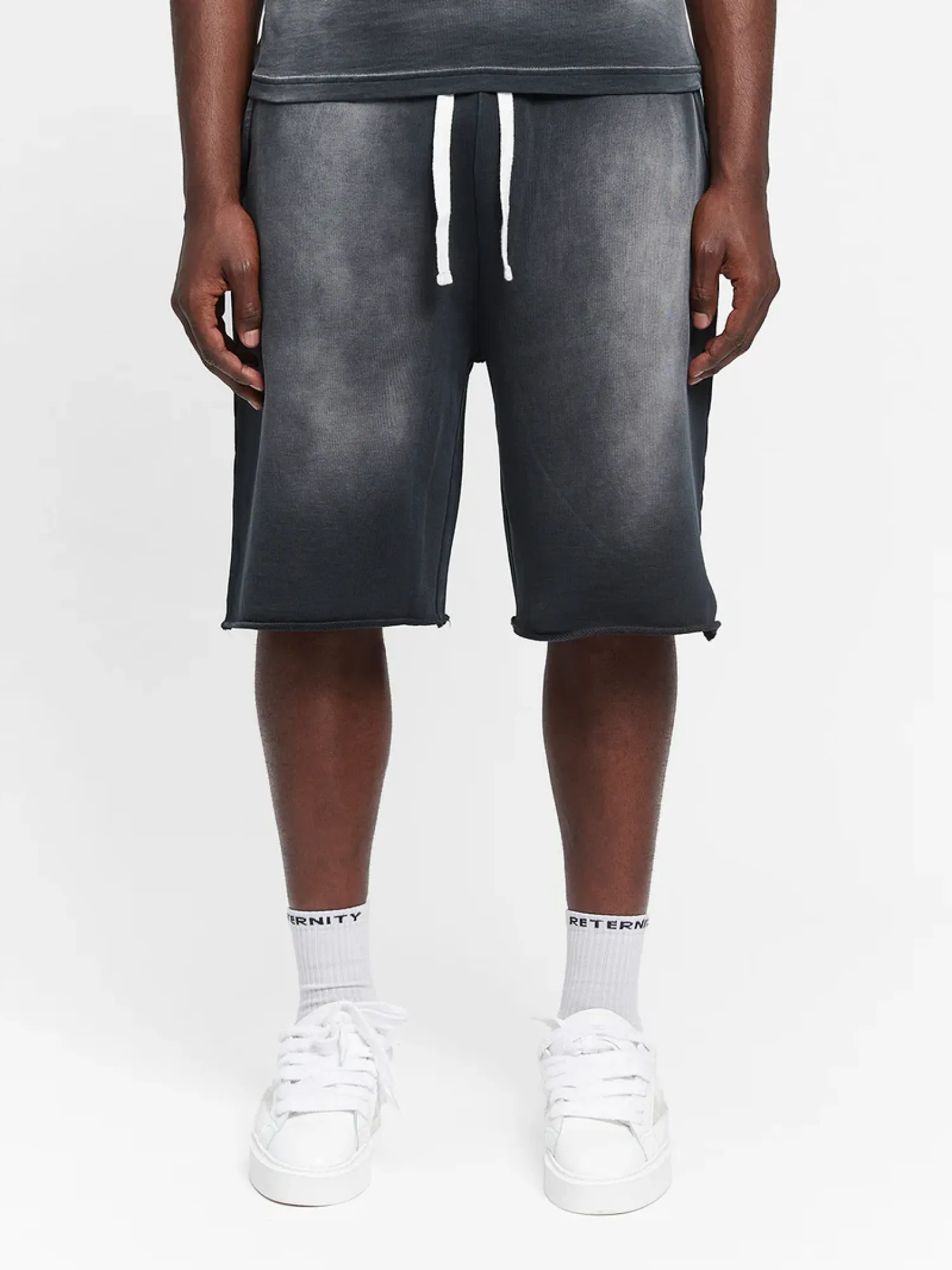 Шорты RETERNITY Unfinished Cotton Washed Black