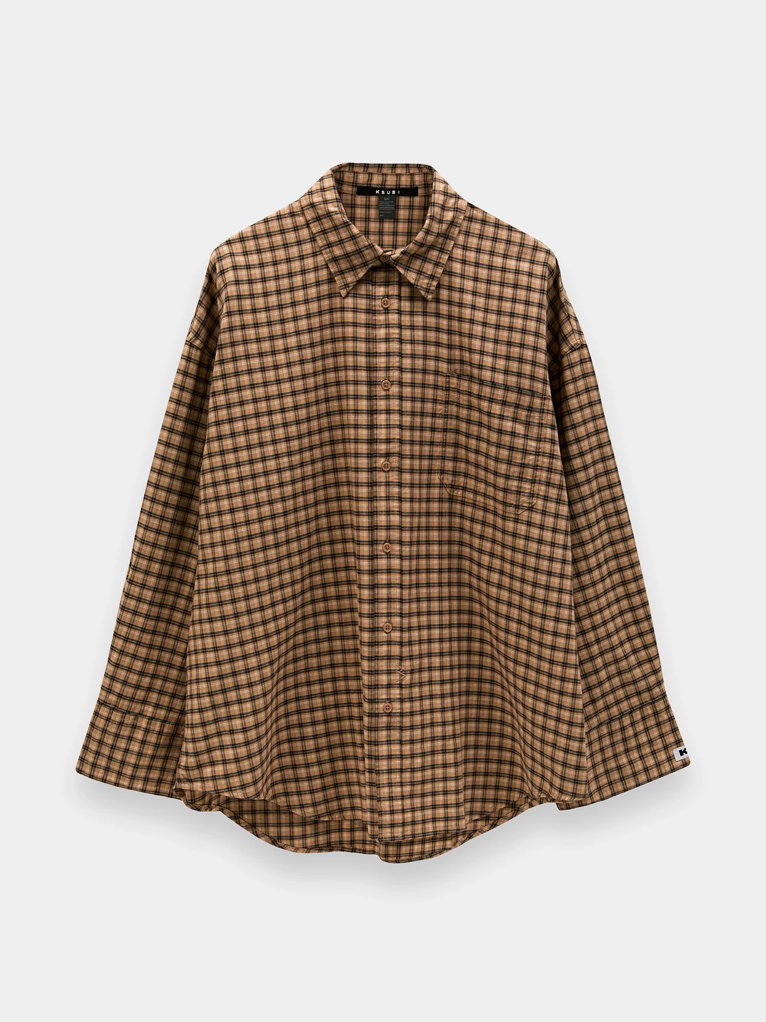 Рубашка Ksubi Astra Tan Plaid Multi