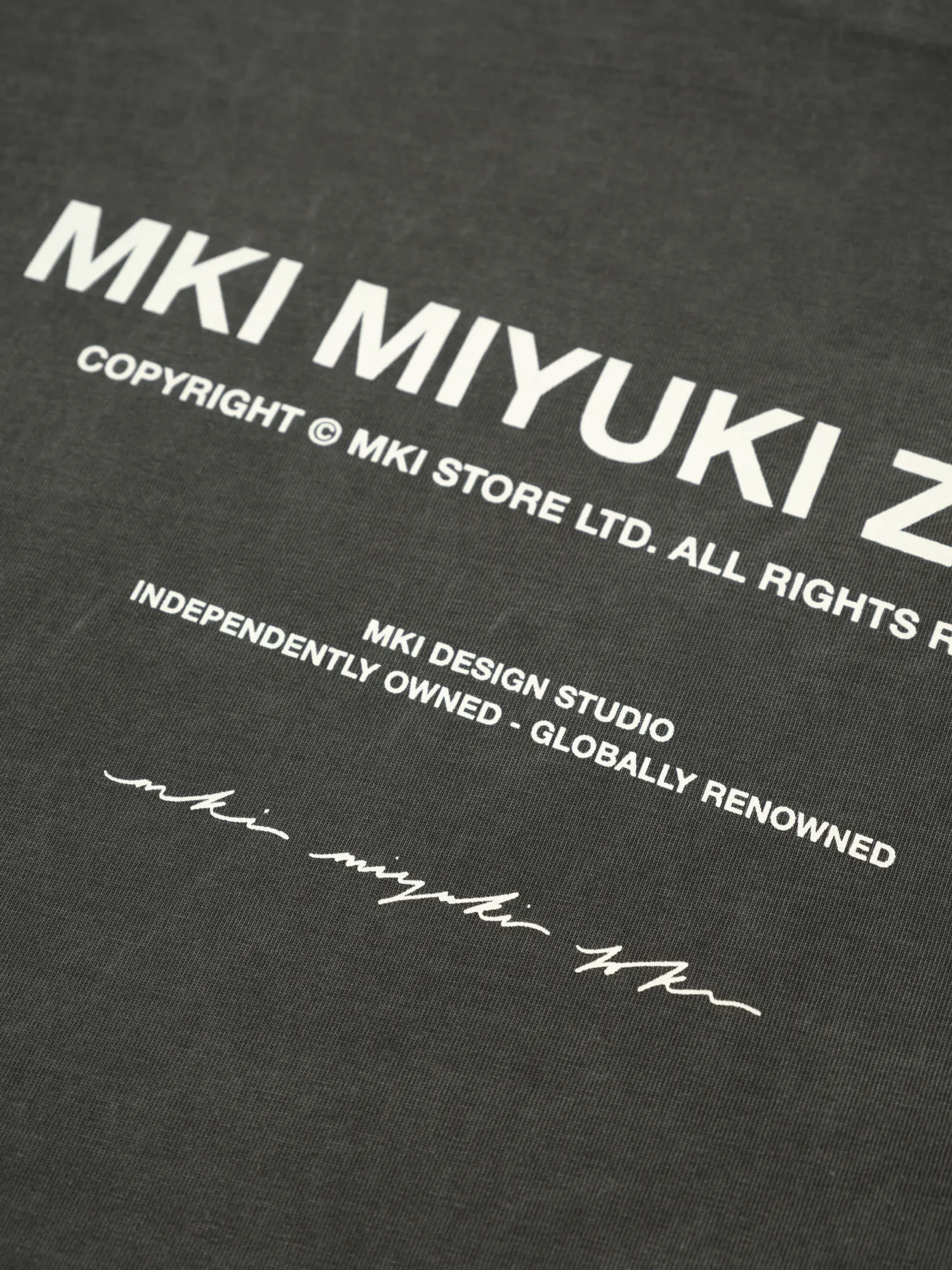 Лонгслив MKI MIYUKI ZOKU Design Studio L/S Pigment Black