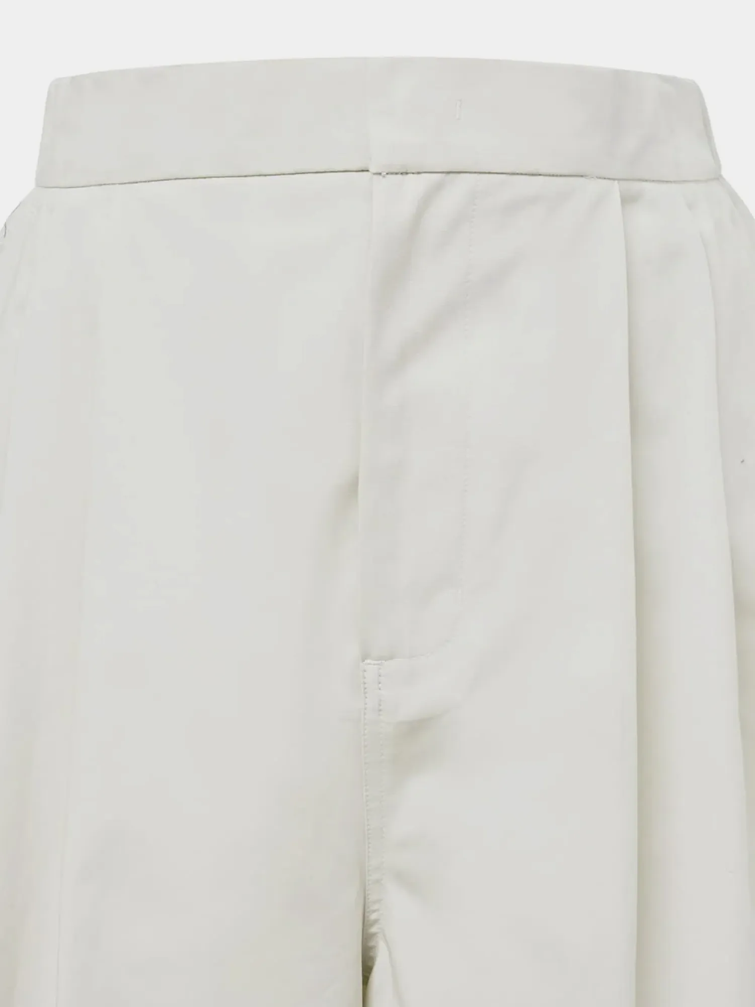 Шорты AMOMENTO Two Tuck Wide Ivory