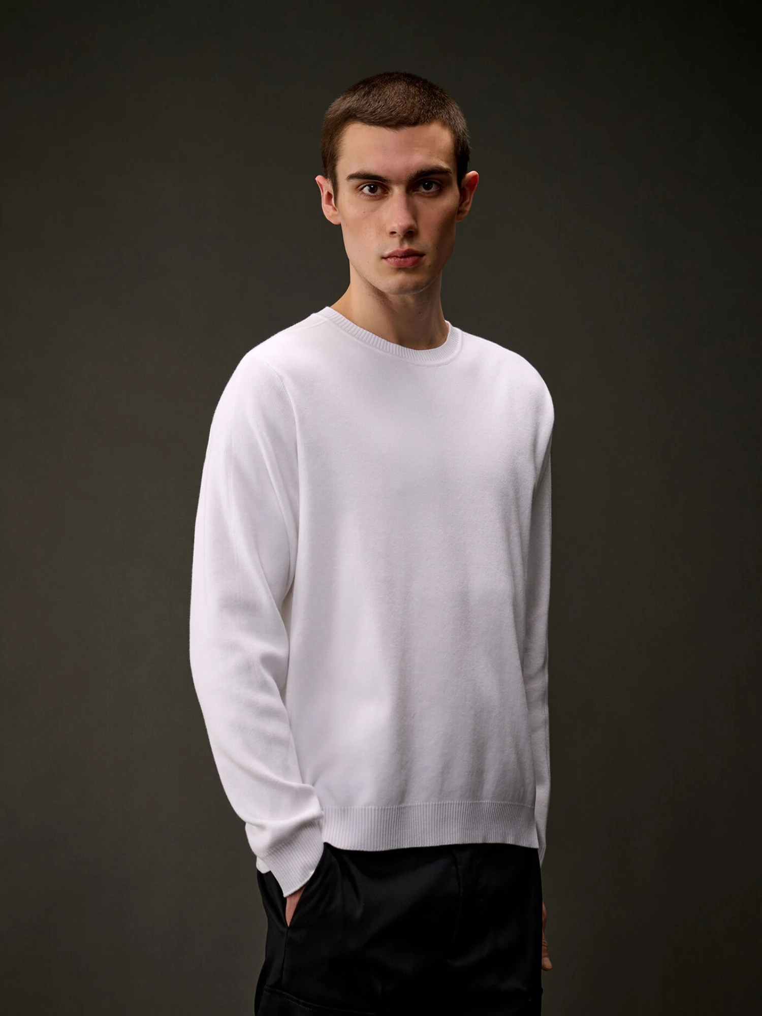 Джемпер C.P. Company The Metropolis Series Cotton Stretch White