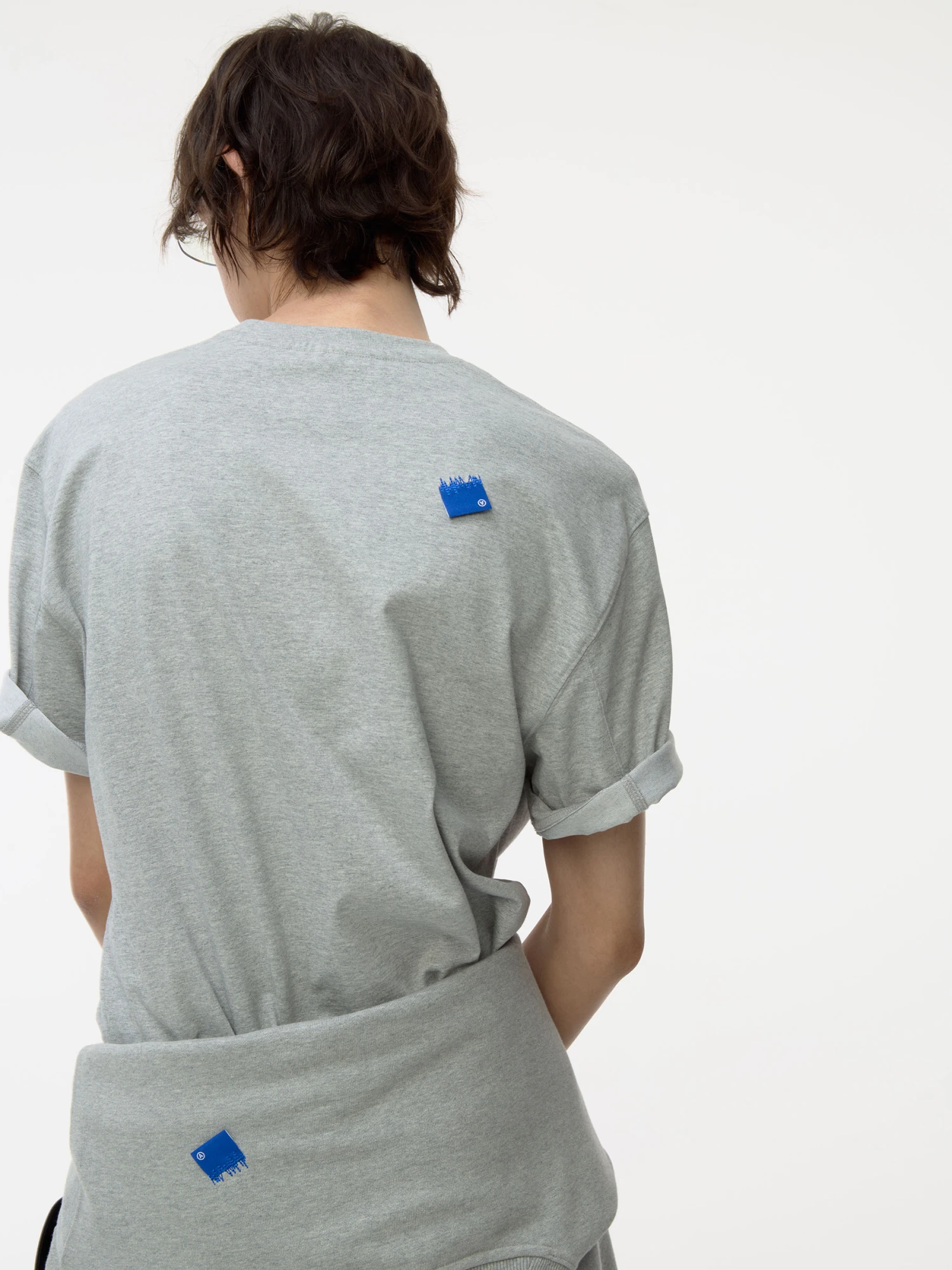 Футболка ADERERROR Sig; BL Tag T-Shirt 01 Grey