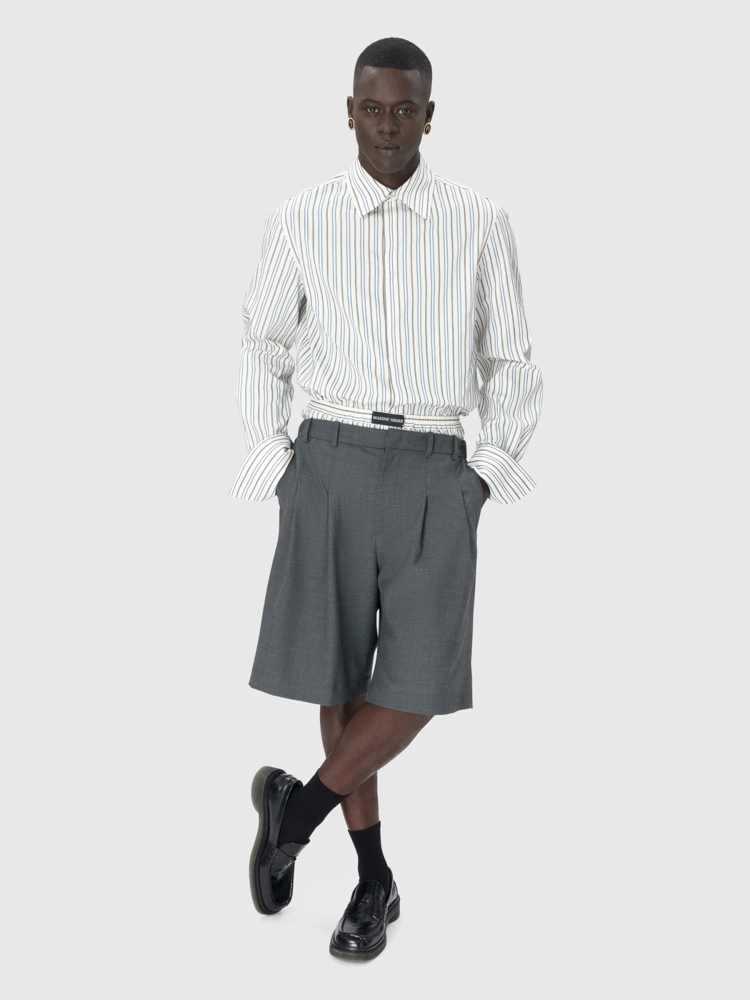 Шорты Marine Serre Regenerated Tailoring Grey