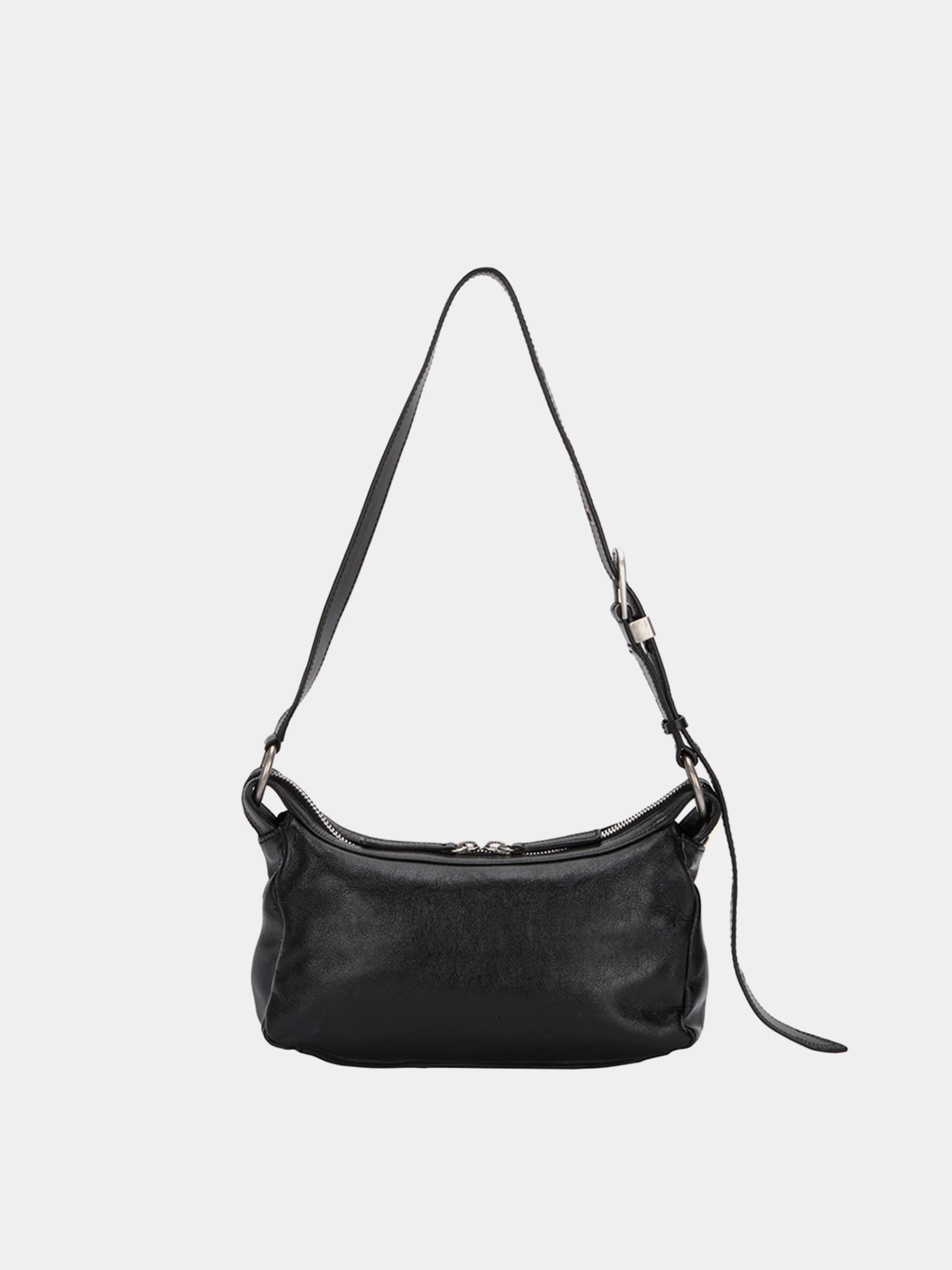 Сумка MARGESHERWOOD Outpocket Hobo Mini Black Glossy Plain