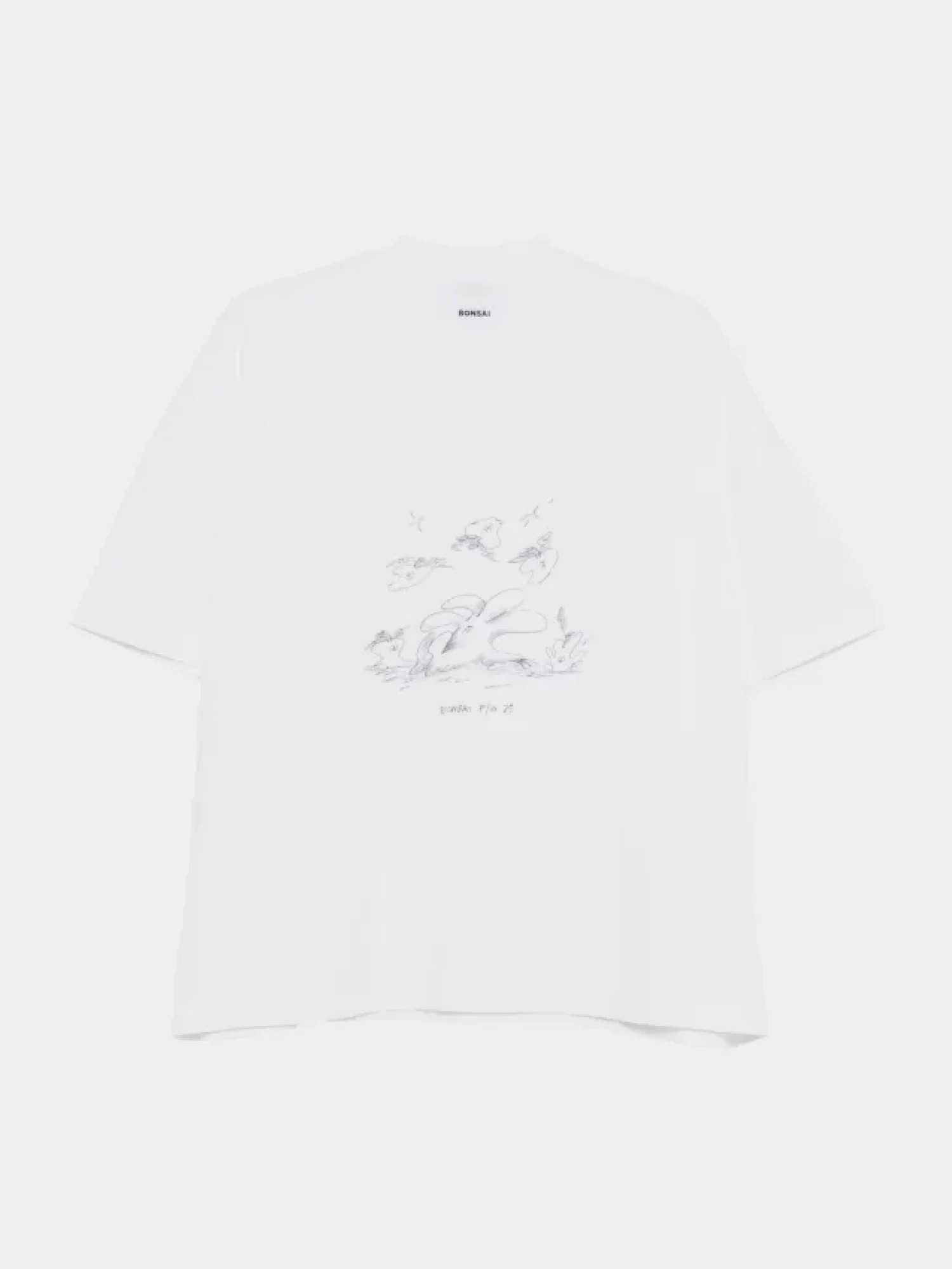 Футболка BONSAI Seasonal Logo Graphic Oversize White