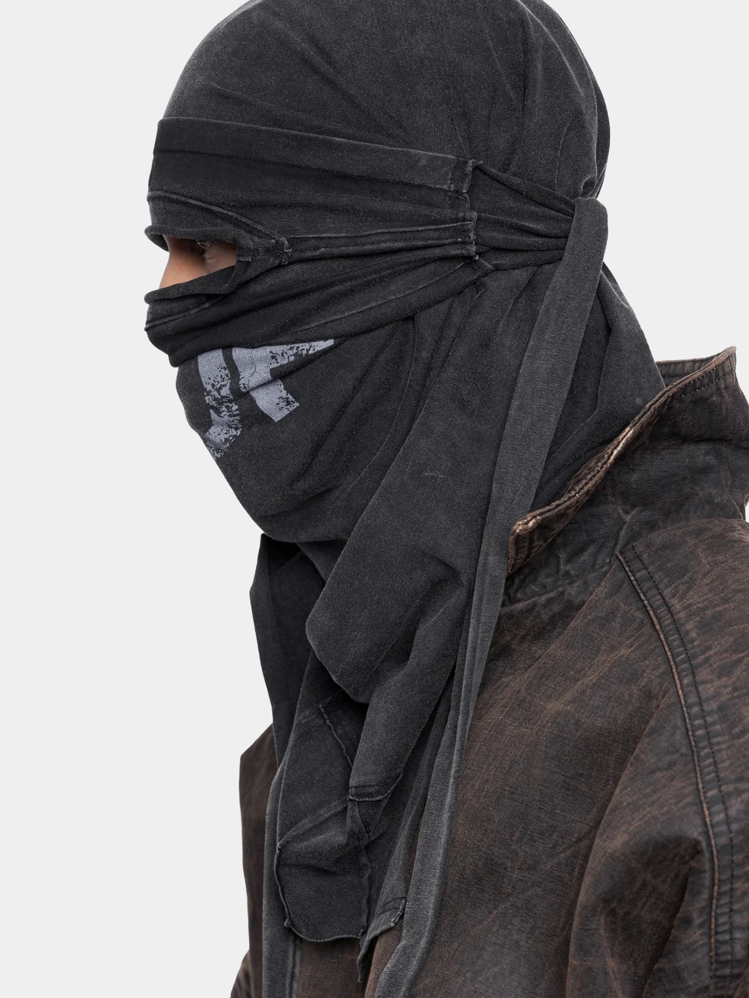 Балаклава ARNODEFRANCE Ninja 'ADF' Washed Black