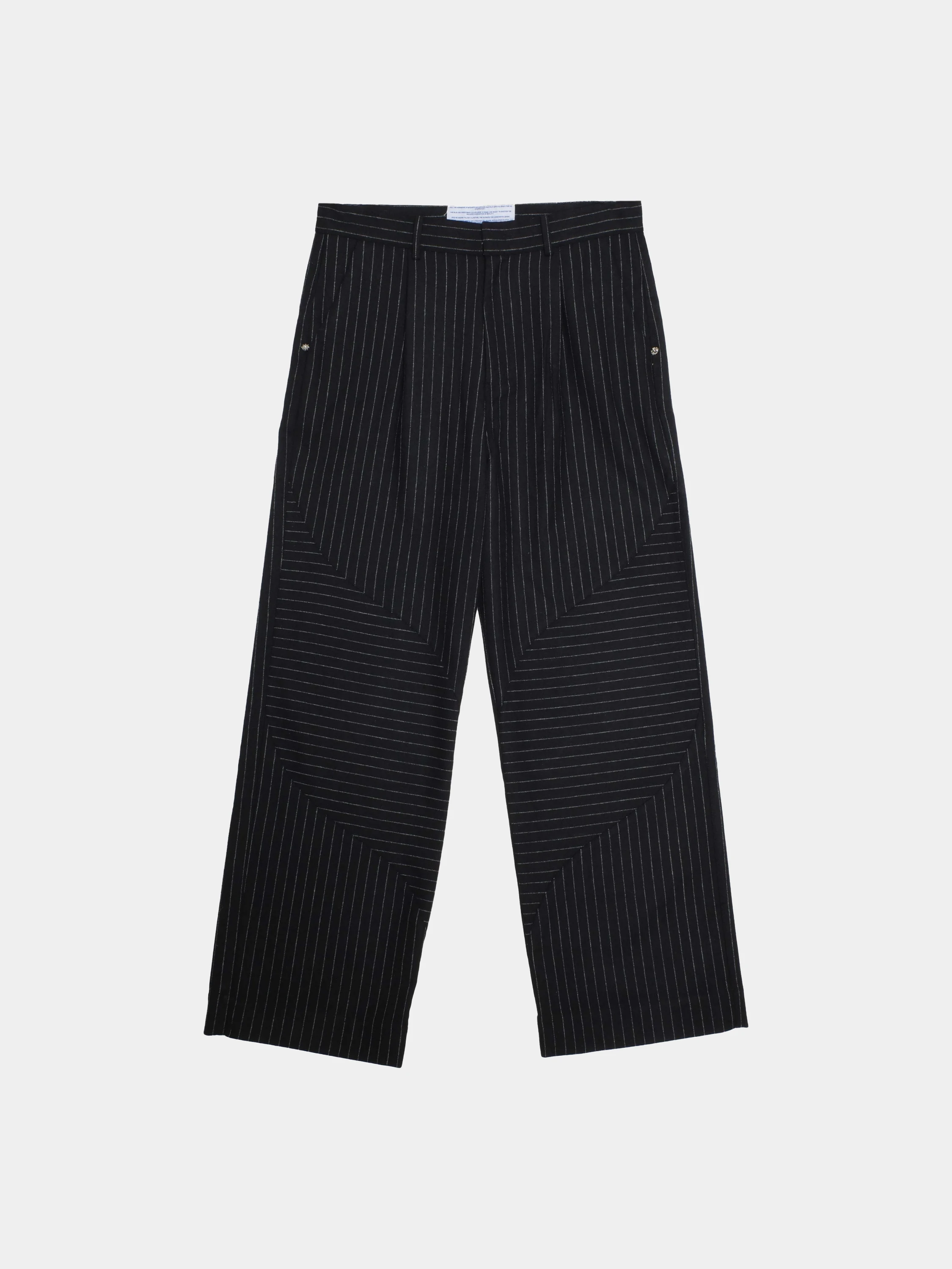 Брюки Jungles Jungles Pinstripe Slant Black