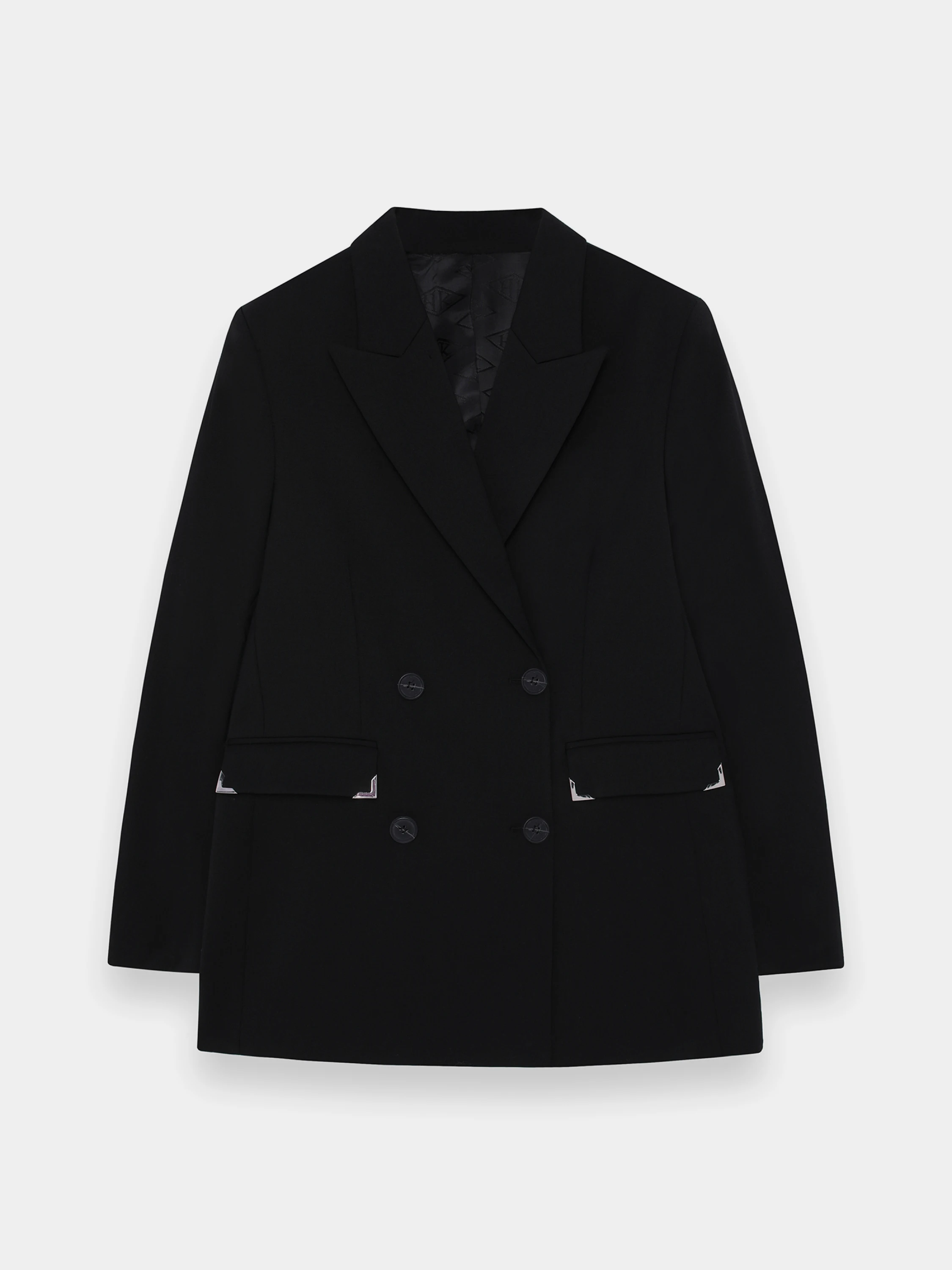Пиджак Han Kjøbenhavn Double-Breasted Long Black
