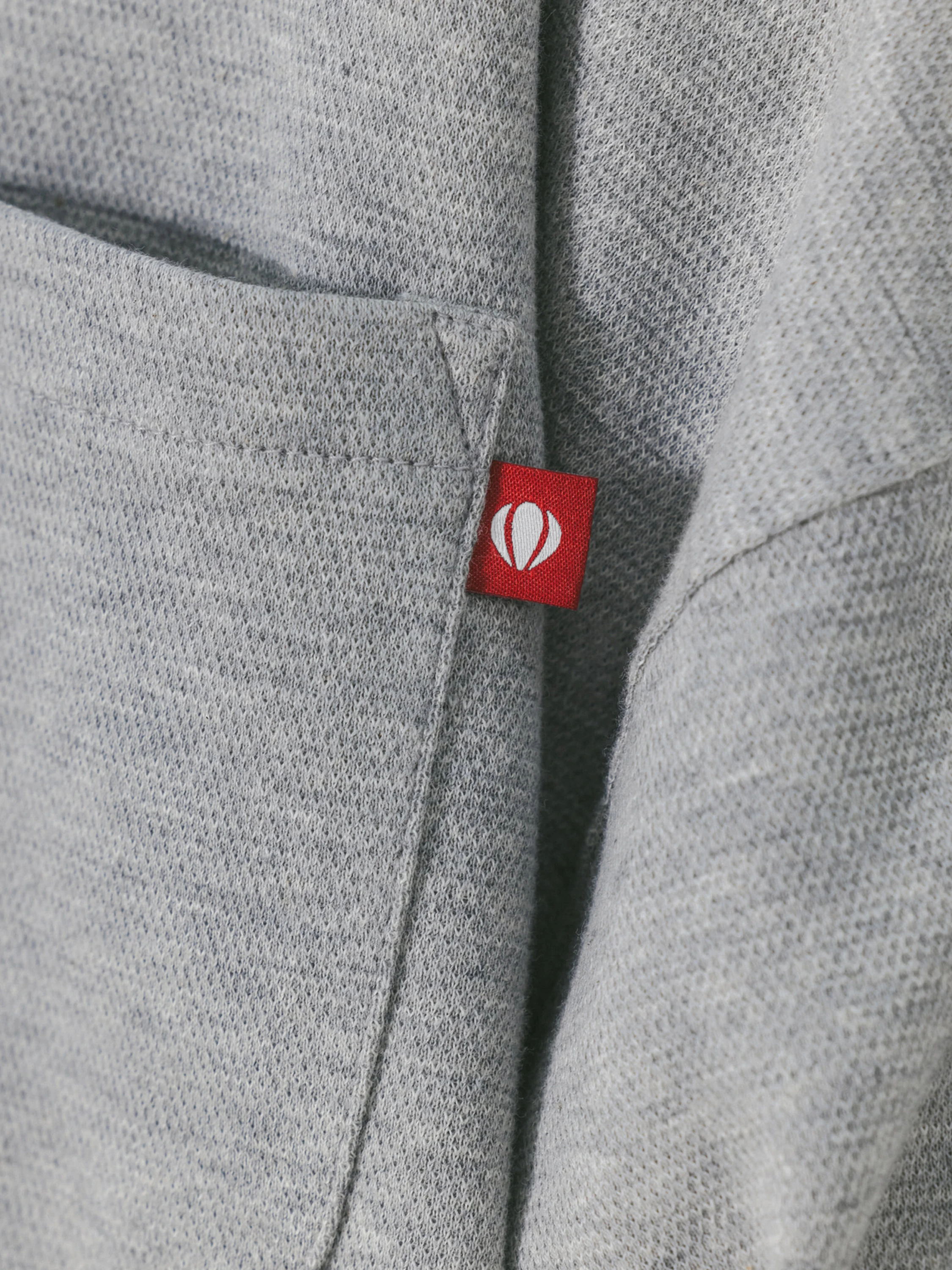 Футболка ANGLAN Pocket Wing Collar Half Tee Grey