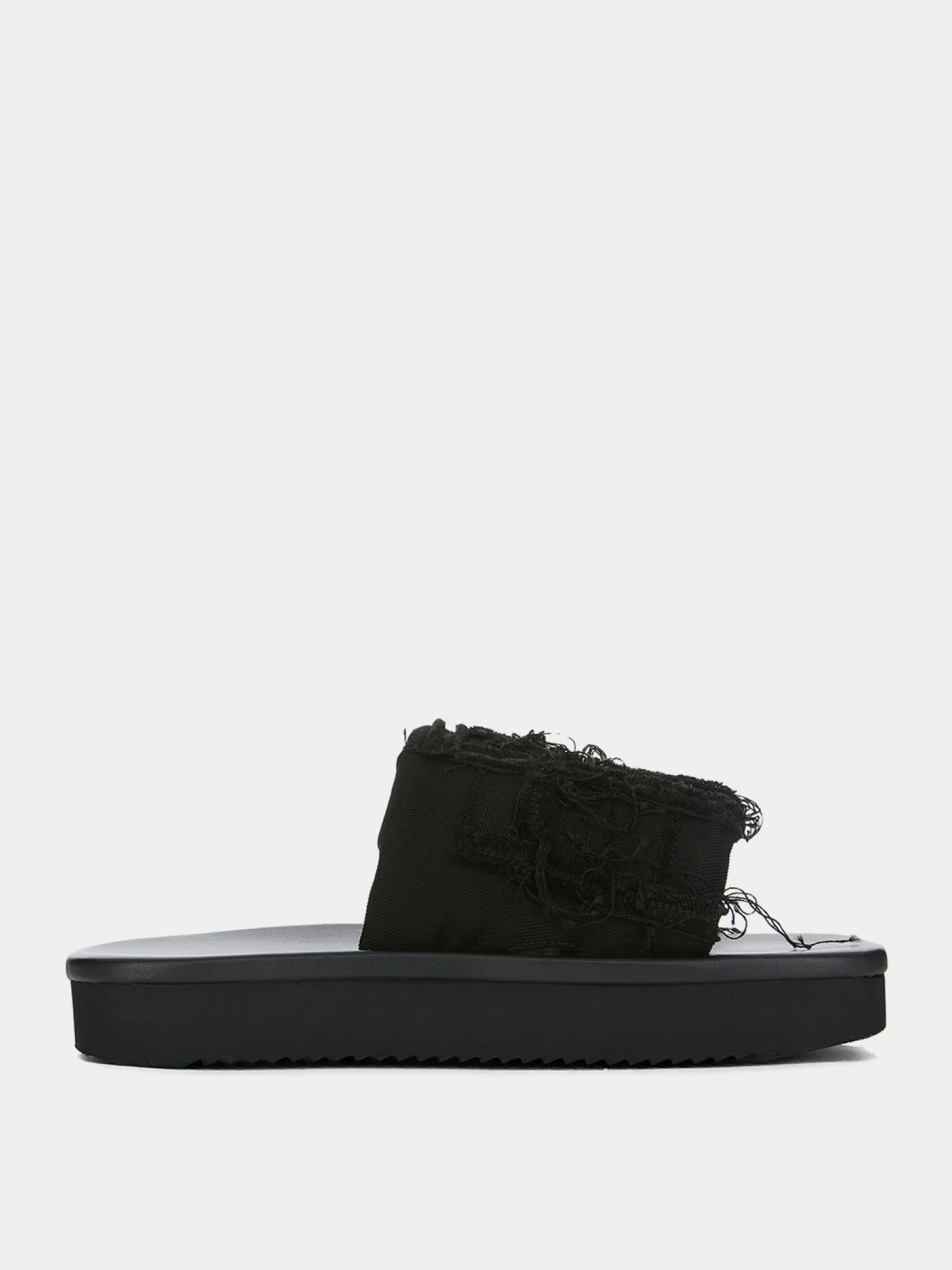 Сандалии RICK OWENS DRKSHDW Denim Paddded Slide Black