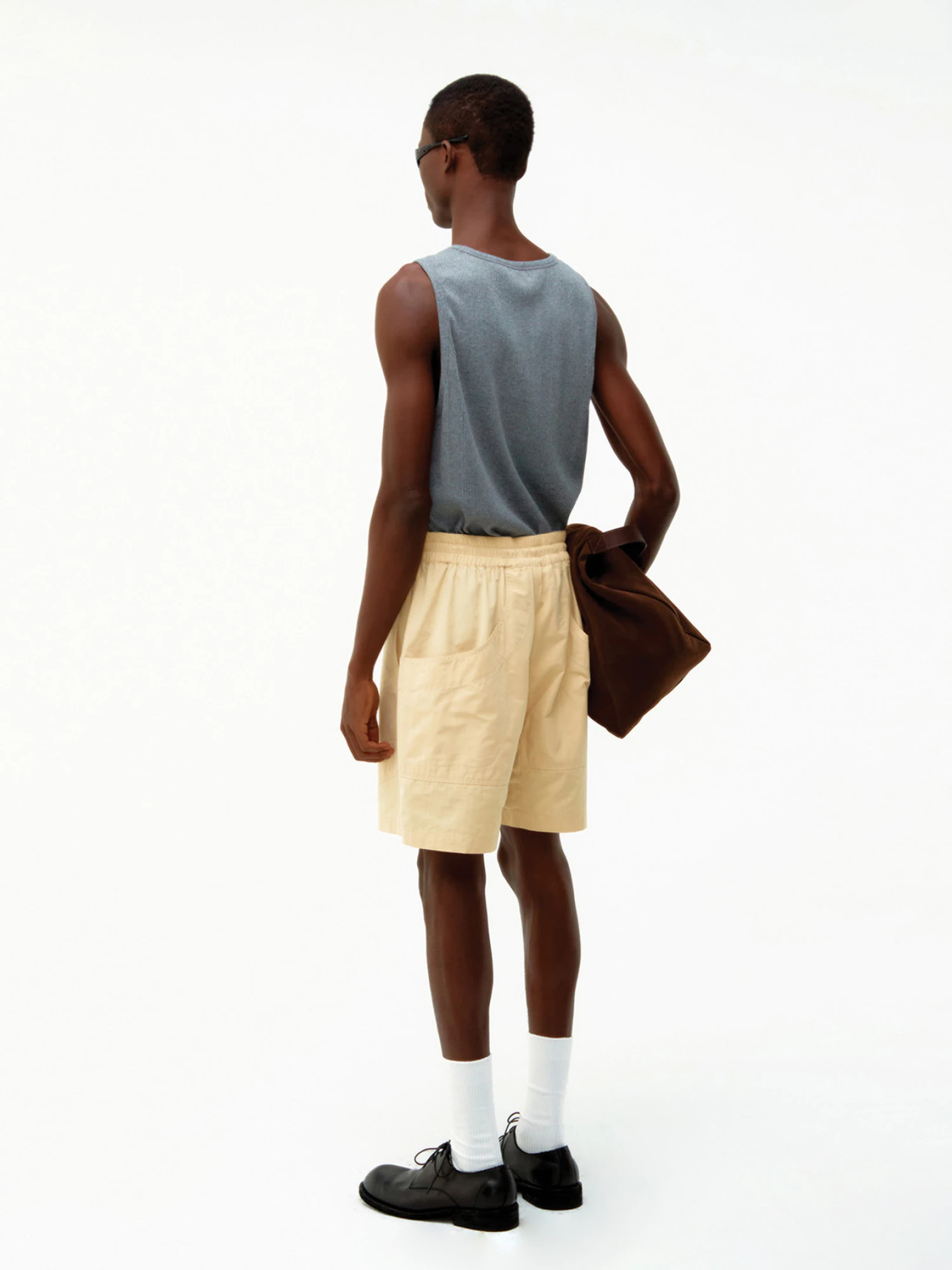 Майка COOR Scoop-Neck Ribbed Tank Gray
