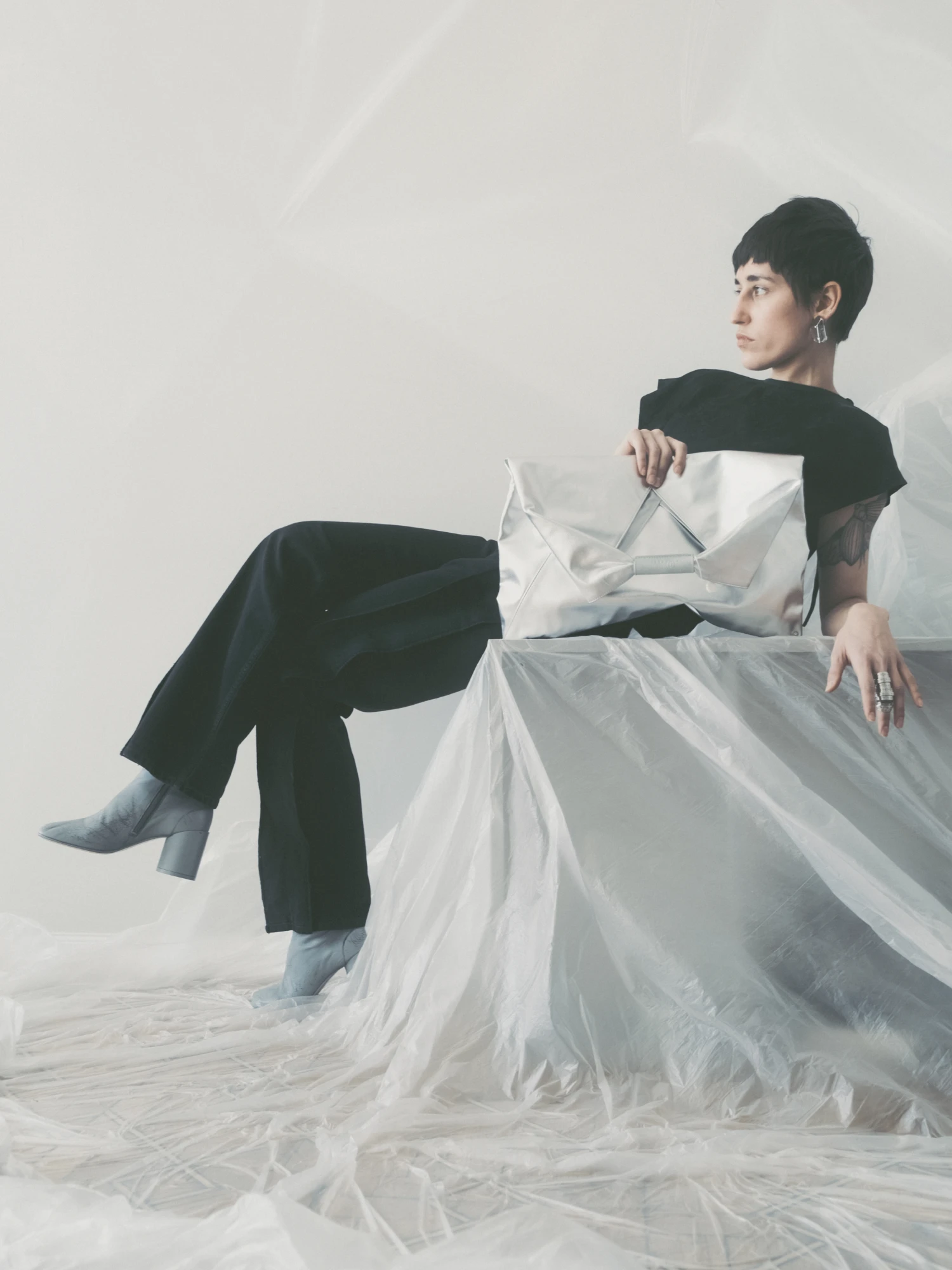 Сумка MM6 Maison Margiela Japanese Classic Medium Silver