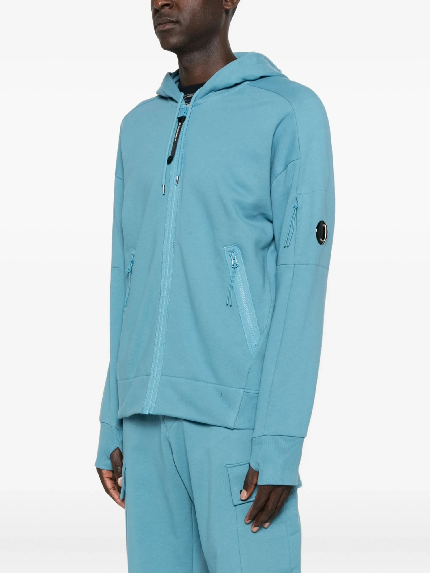 Зип-худи C.P. Company Diagonal Raised Fleece Aegean Blue