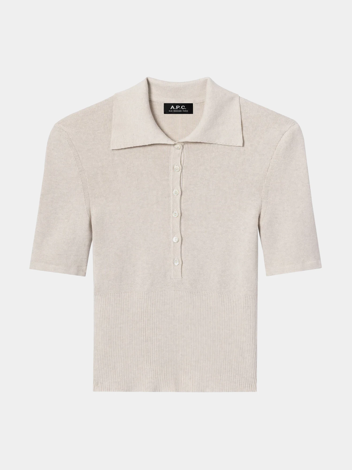 Женское поло A.P.C. Polo Joelle Ecru