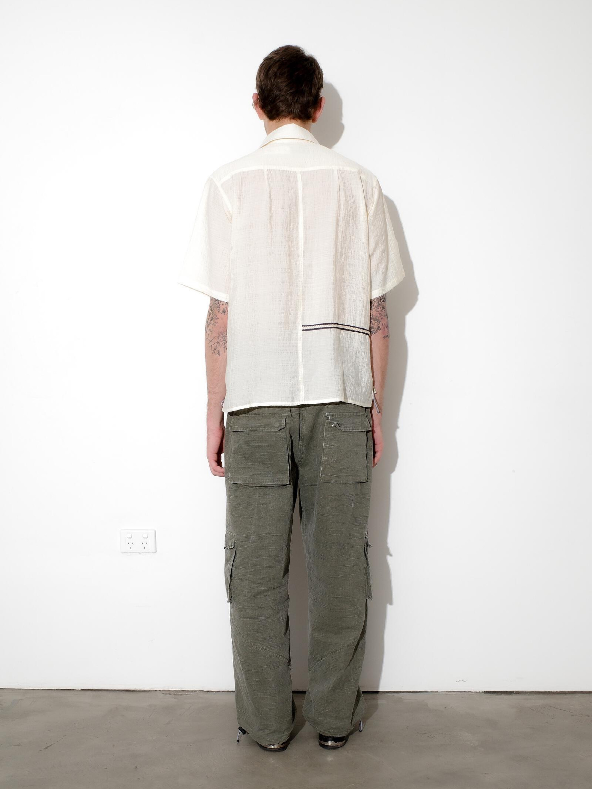Рубашка Jungles Jungles Weave Trim Button Up Cream
