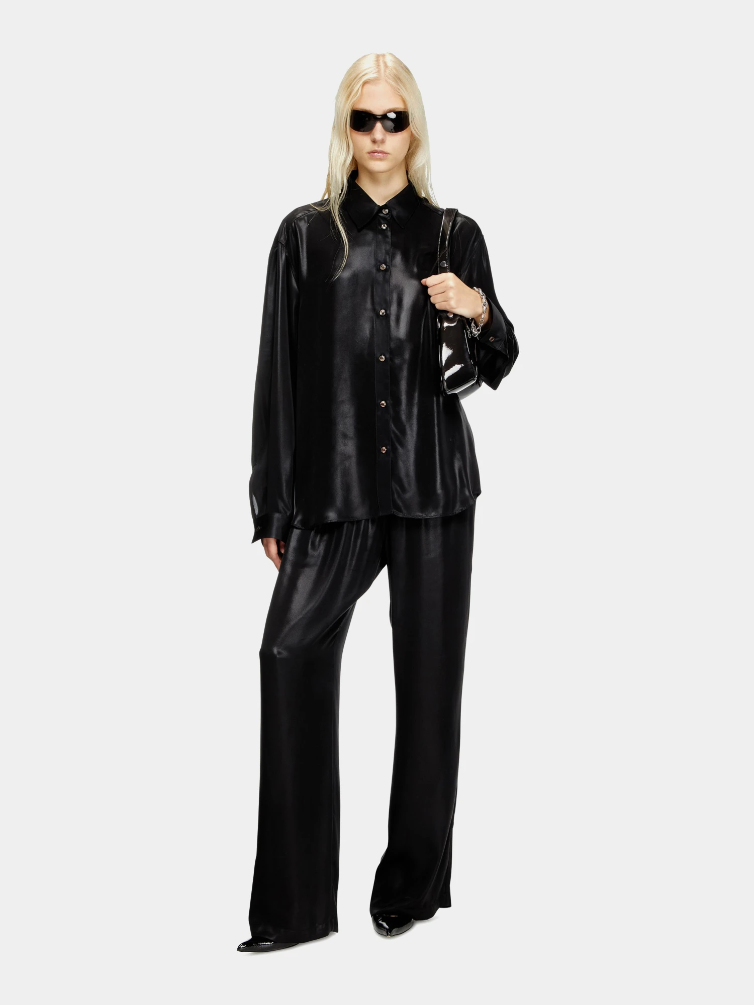 Женские брюки Diesel P-Dreyer-C-Wn-Q1 Pantaloni Black