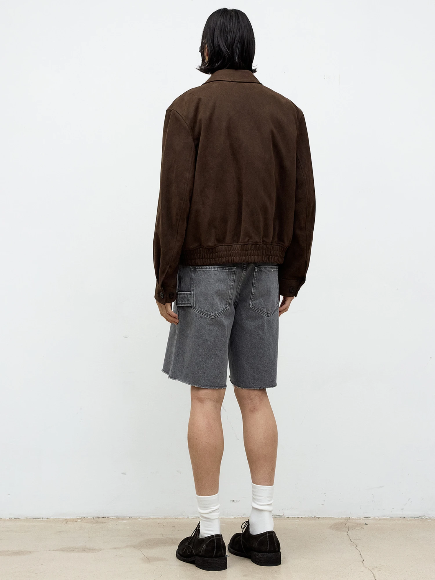 Куртка COOR Quilted Eco-Suede Swing Top Dark Brown