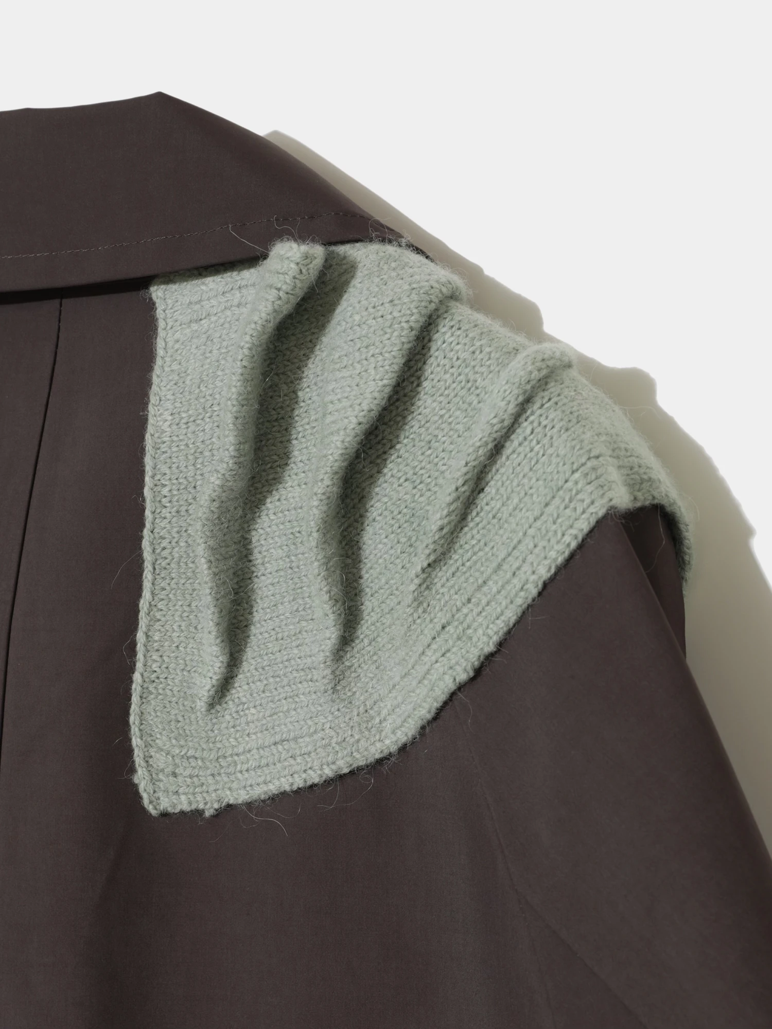 Женское пальто UNDERCOVER Bonded Wool Stripe Gray Brown