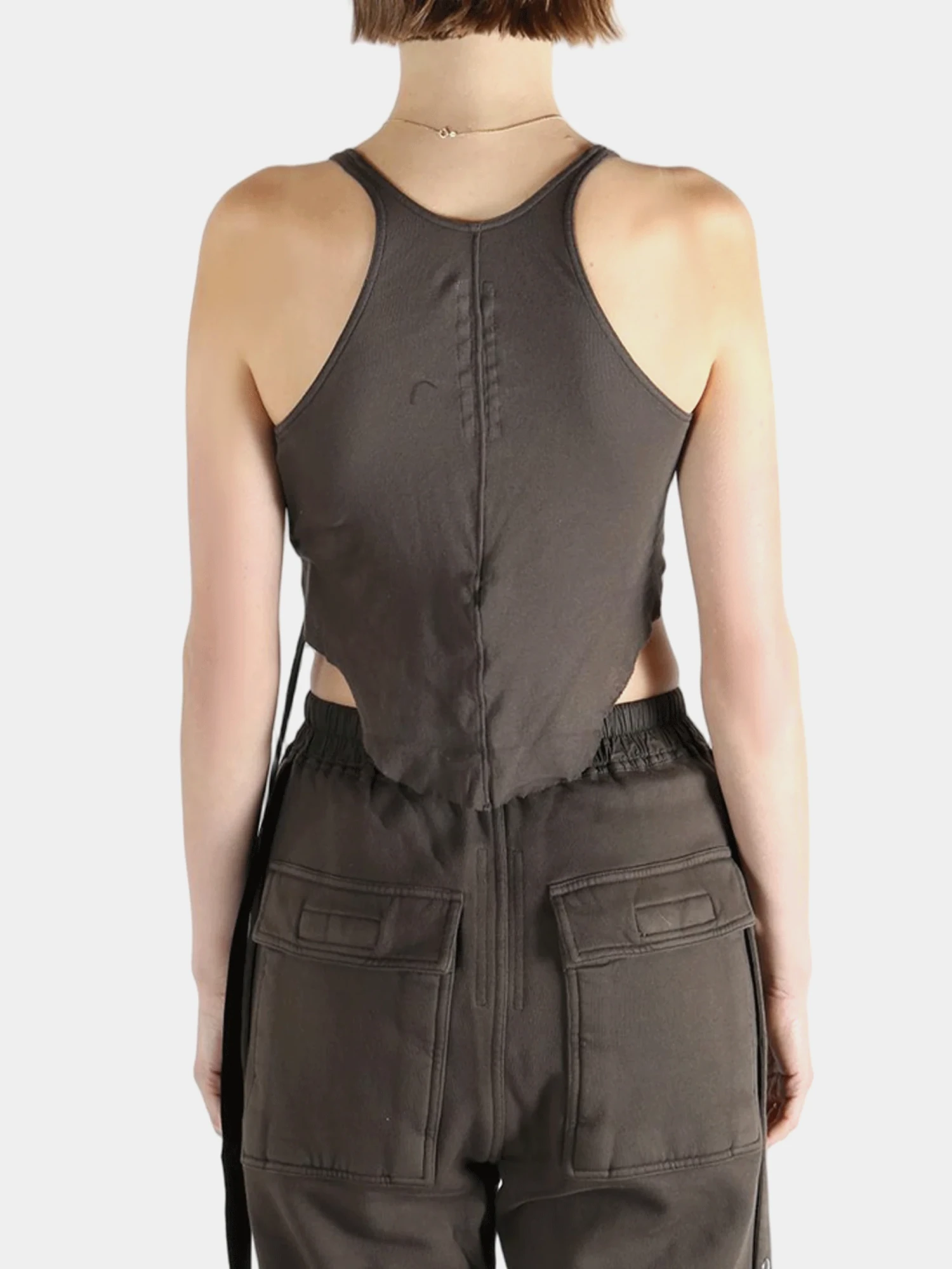 Женский топ RICK OWENS DRKSHDW Temple Basic Cropped Dark Dust