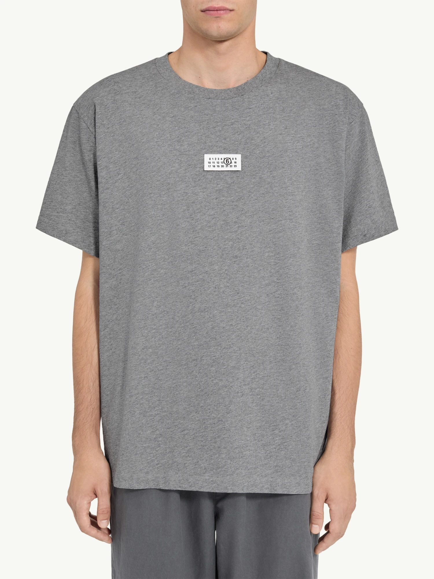 Футболка MM6 Maison Margiela Numeric Cotton Grey