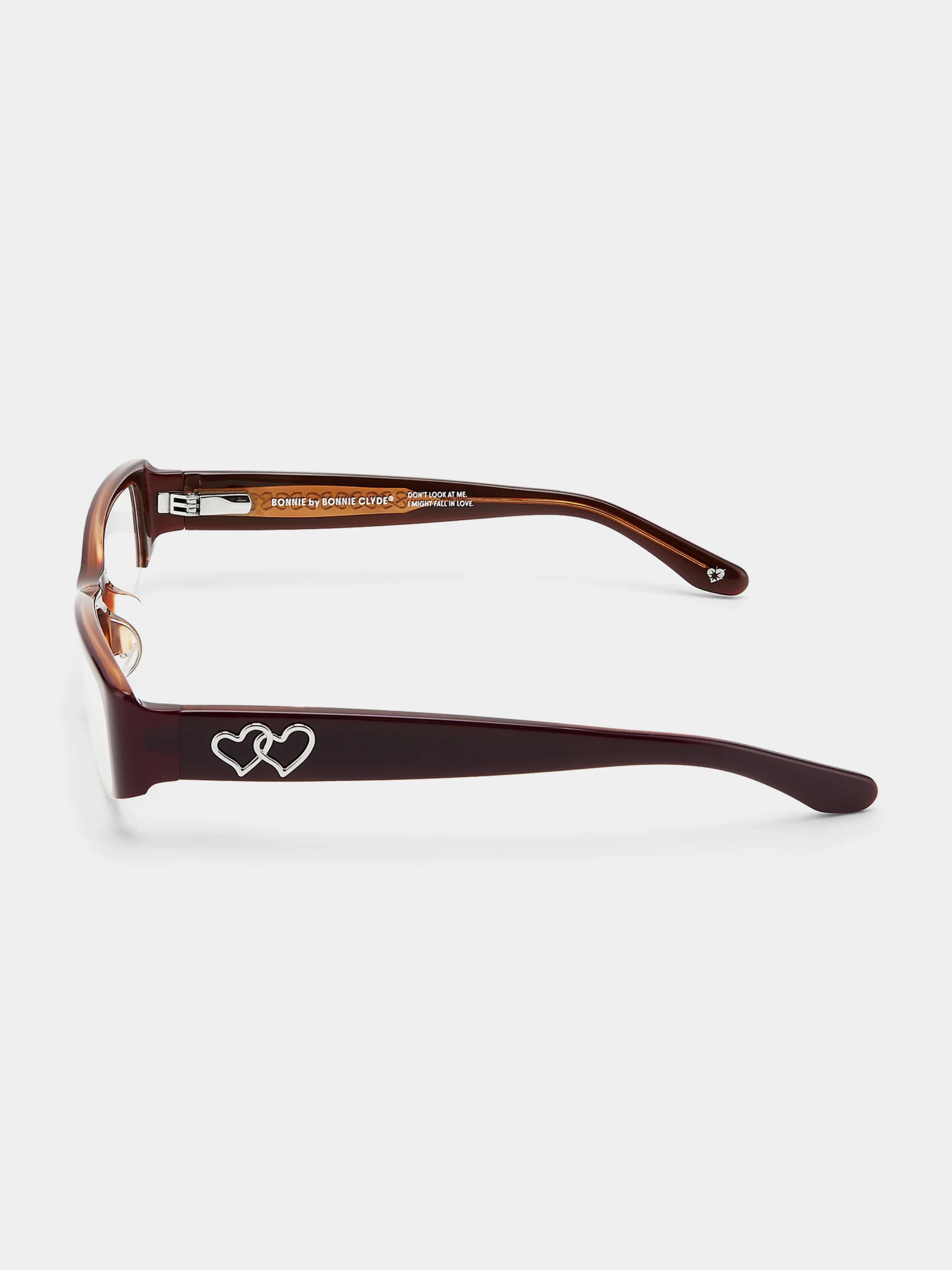 Очки Bonnie Clyde EQ100 Dark Pink & Clear Lens