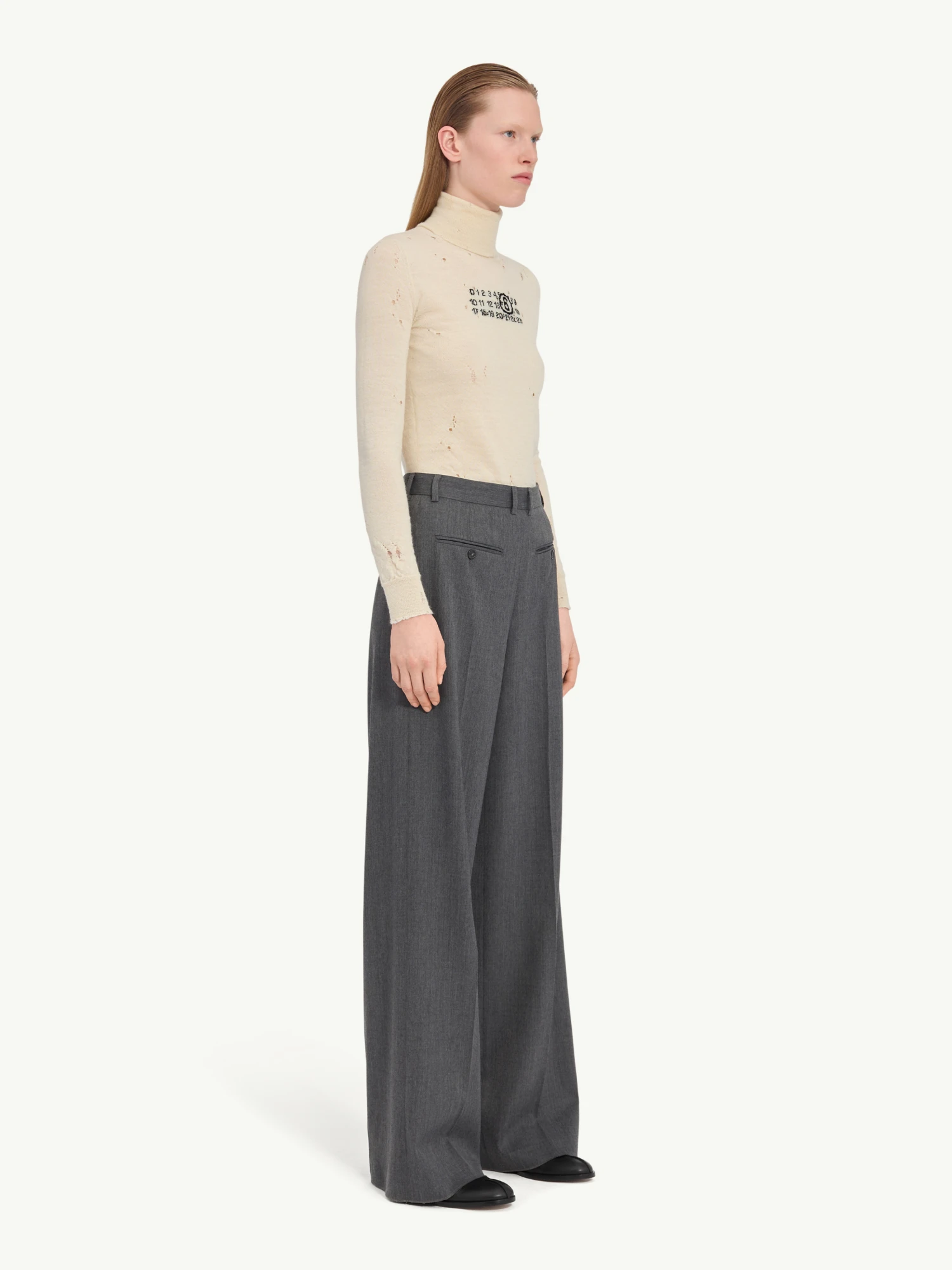 Женские брюки MM6 Maison Margiela Voluminous Grey