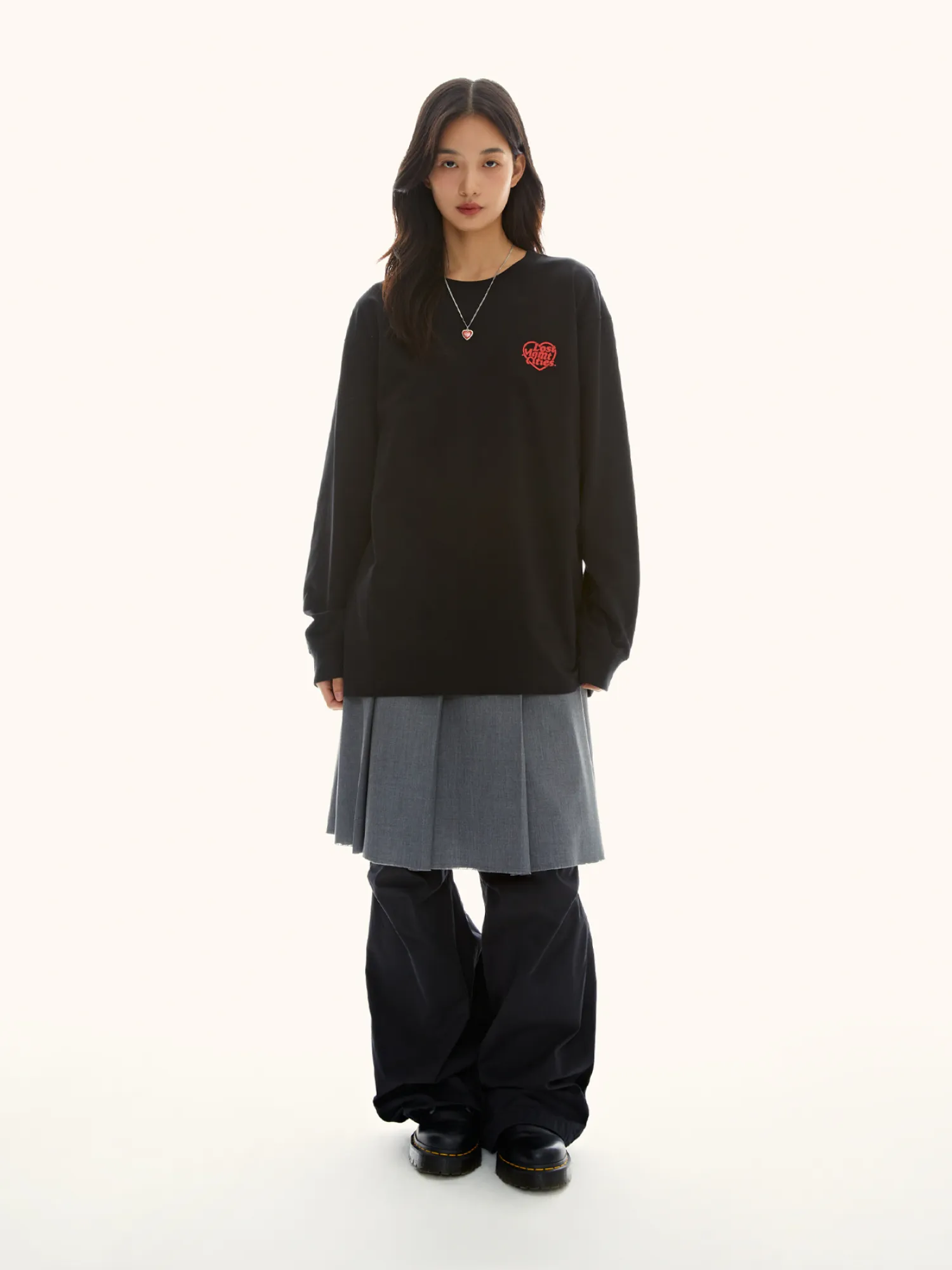 Лонгслив LMC Heart Globe Long Slv Tee Black