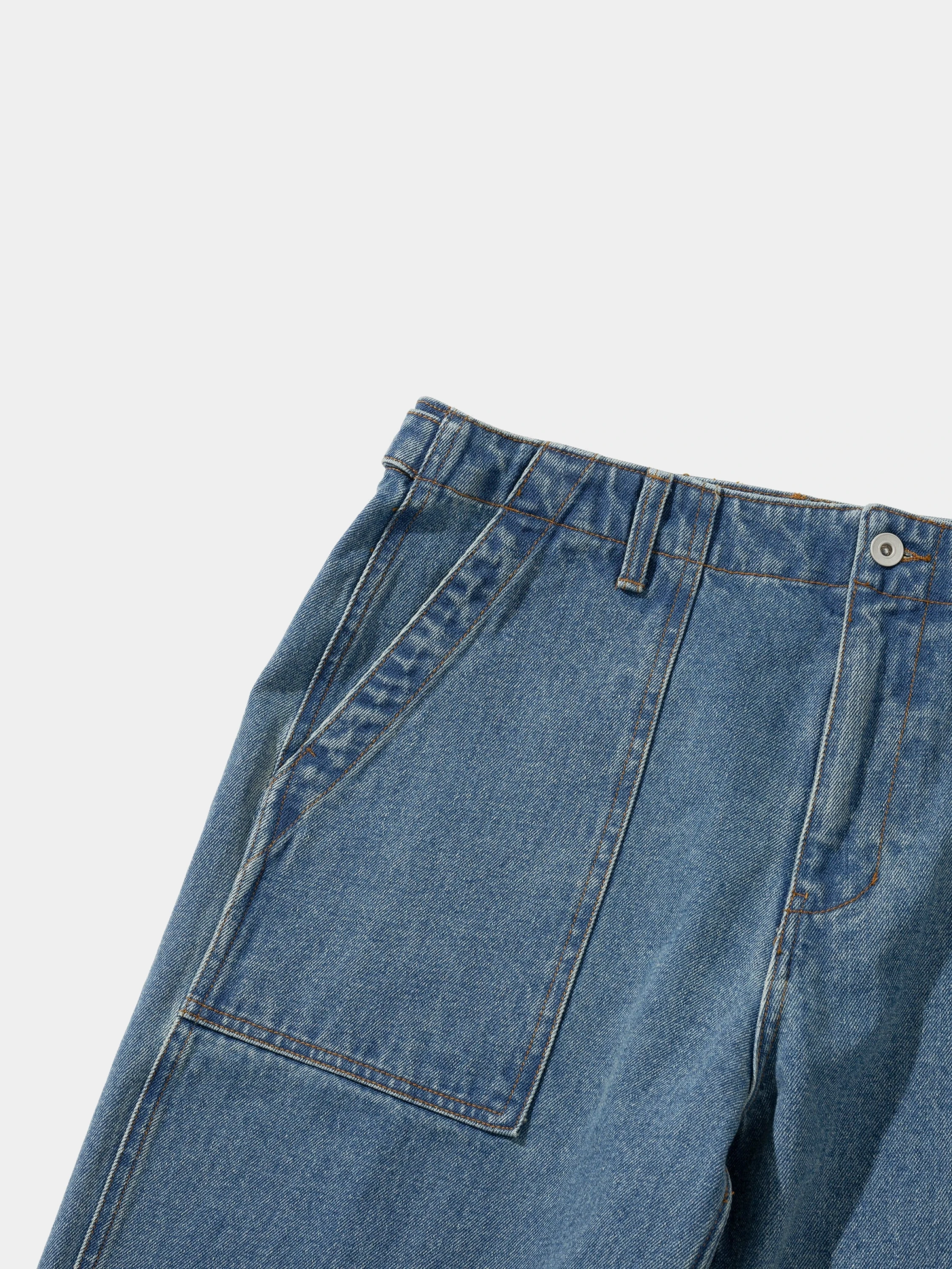 Джинсы Uniform Bridge Og Fatigue Denim Pants Indigo Washed