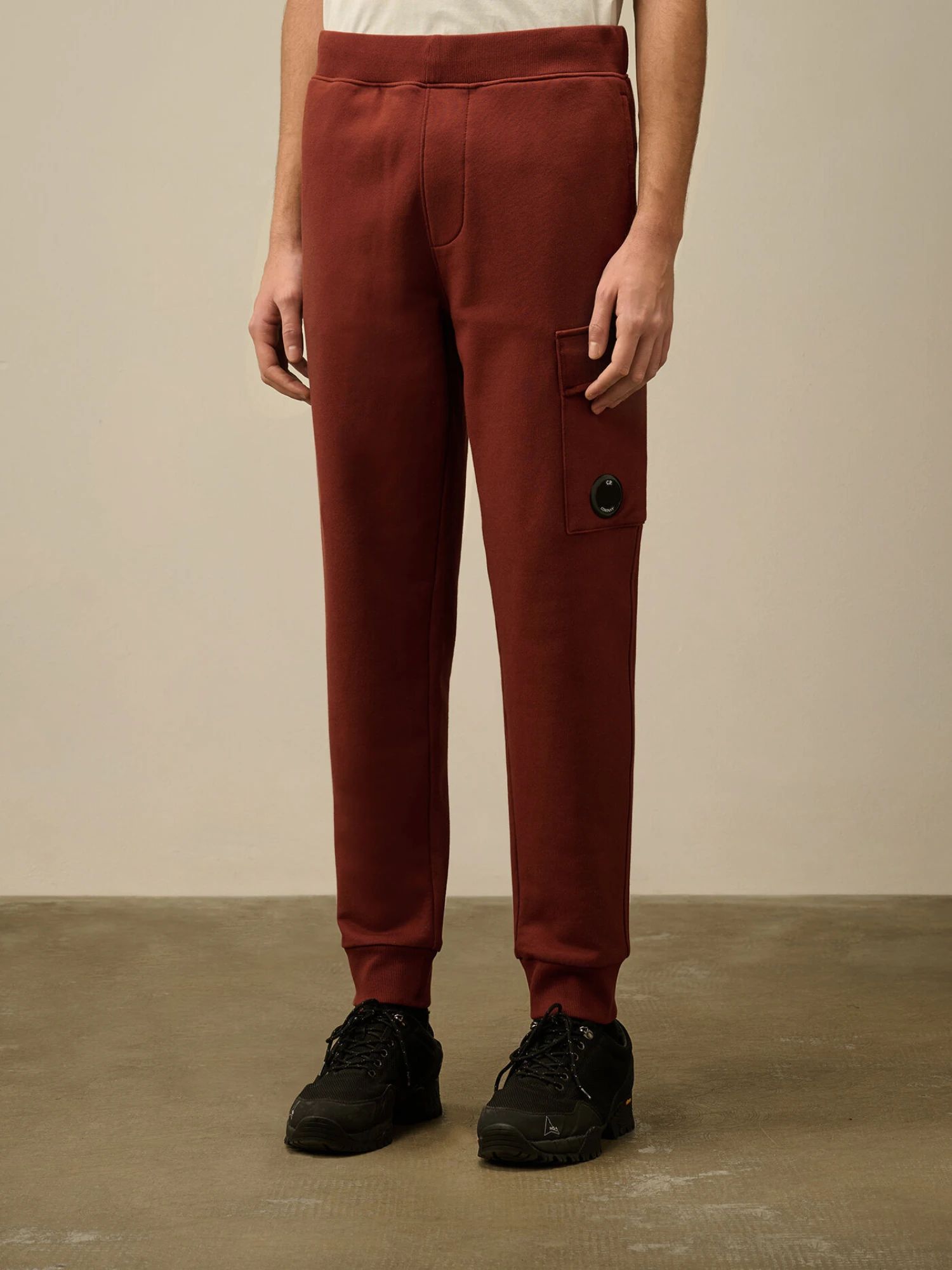 Брюки C.P. Company Diagonal Raised Fleece Lens Sable