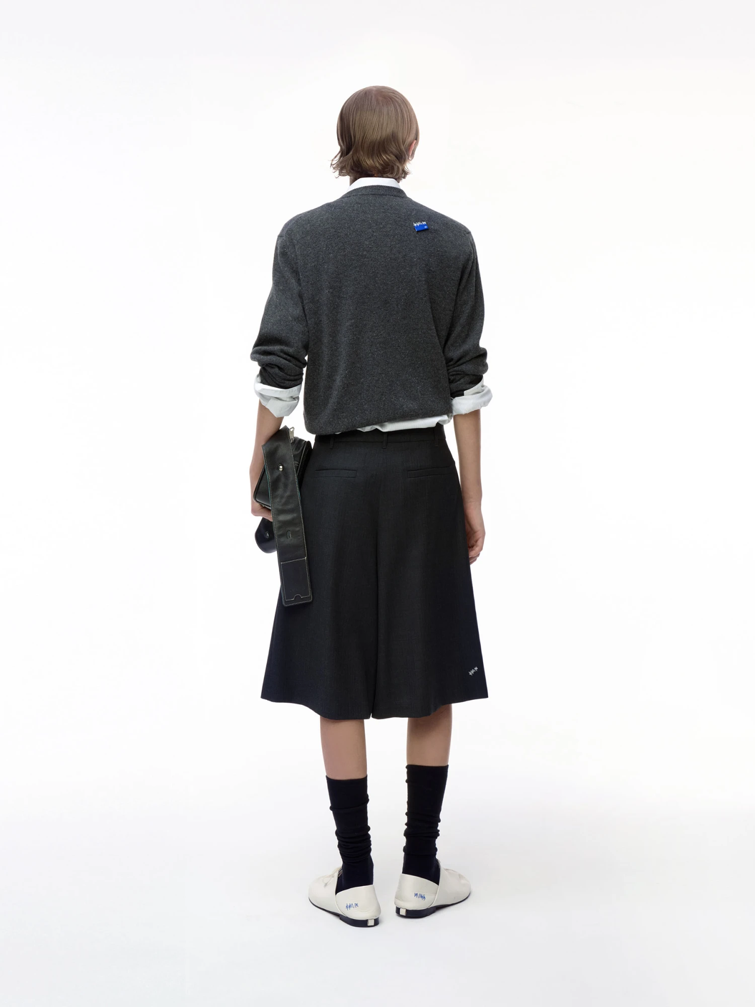 Шорты ADERERROR Sig; BK Tag 02 Grey