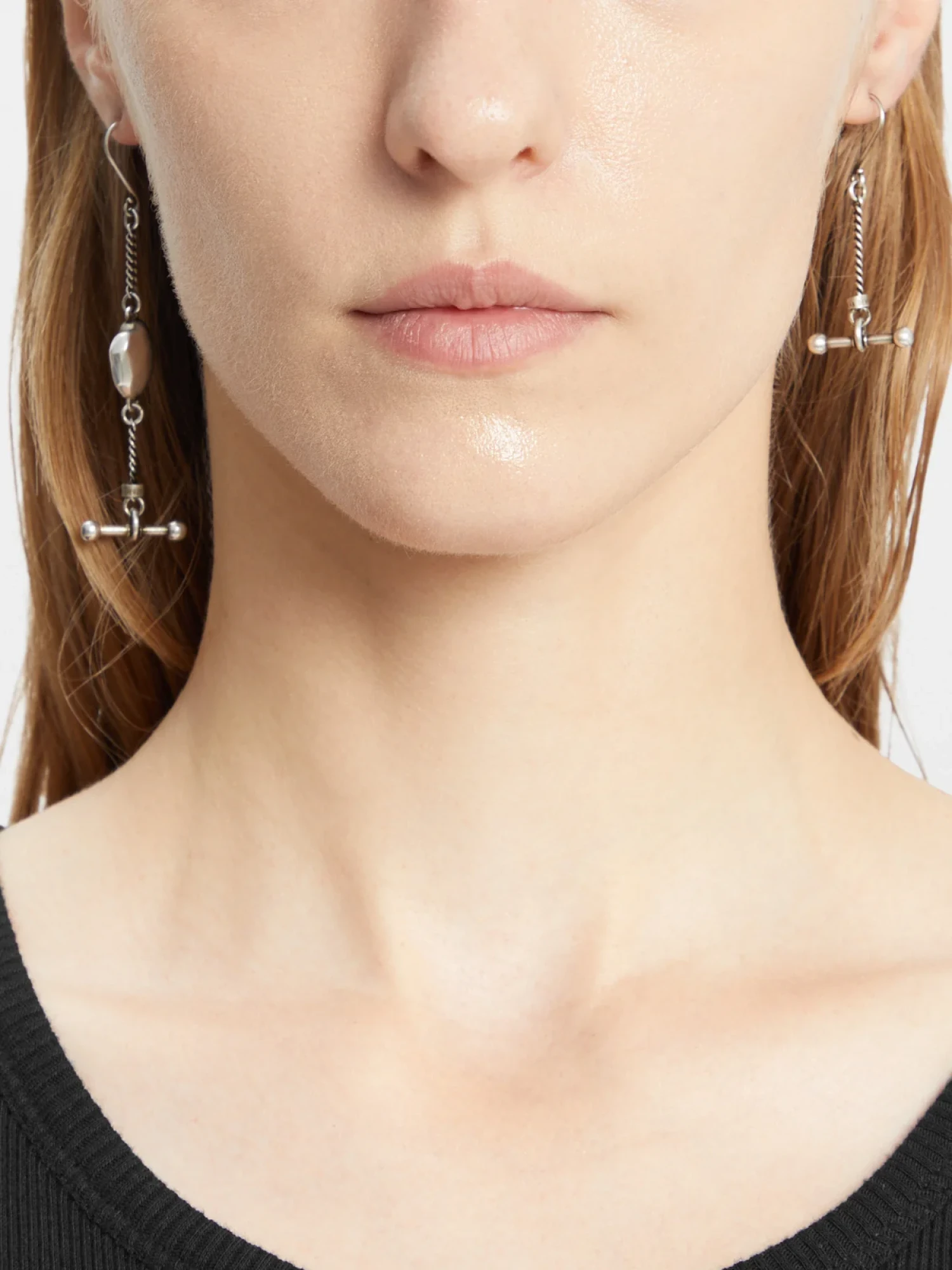Серьги Ann Demeulemeester Winona Organic Sphere Antique Silver