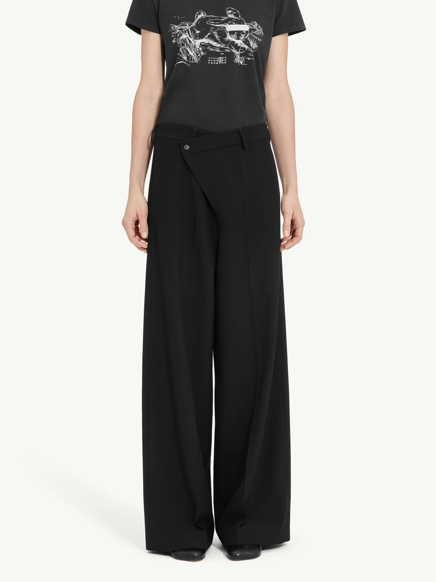 Женские брюки MM6 Maison Margiela Tailored Black