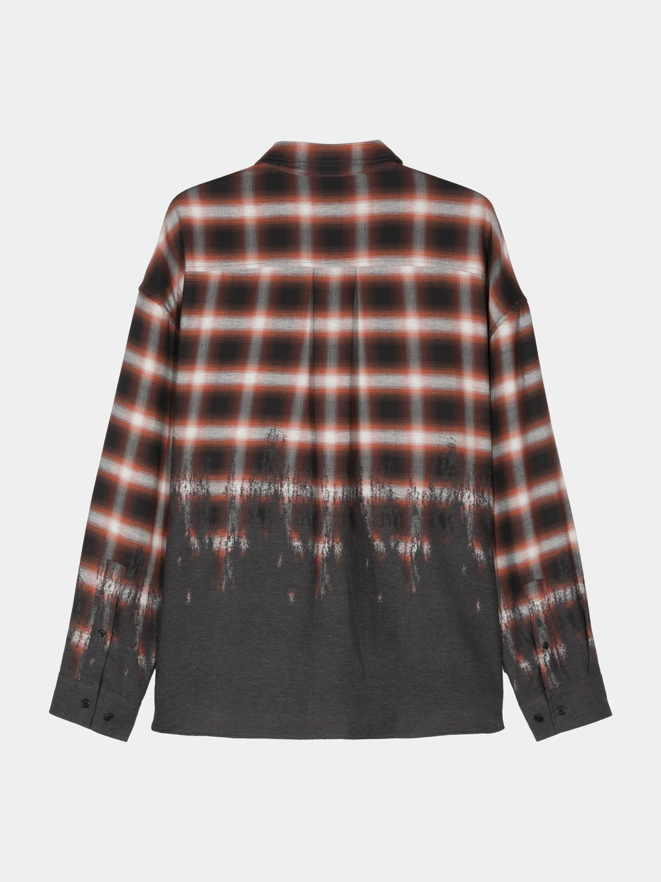 Рубашка JUUN.J Loose-Fit Border Check Brown
