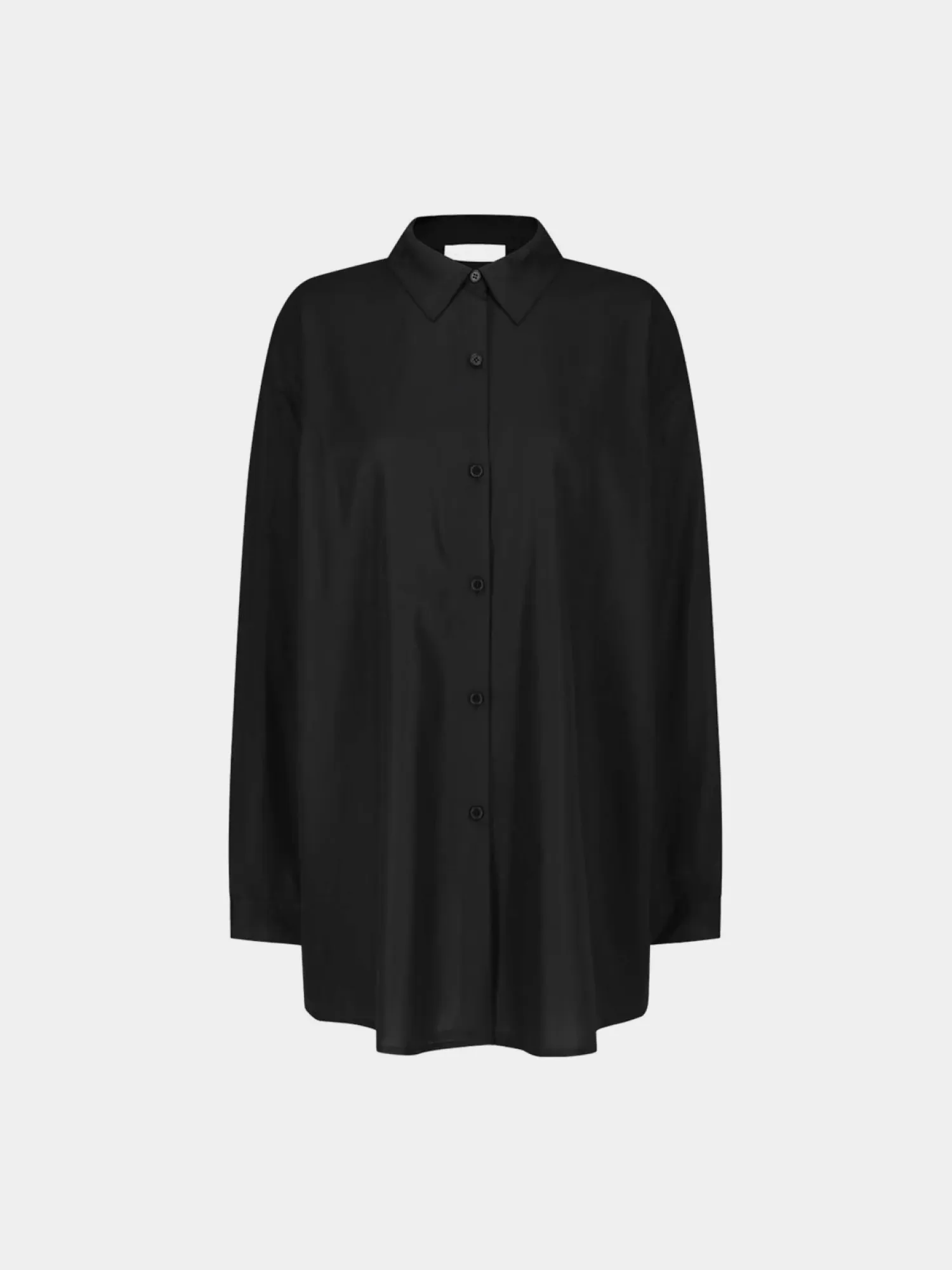 Женская рубашка AMOMENTO Sheer Cotton Classic Black