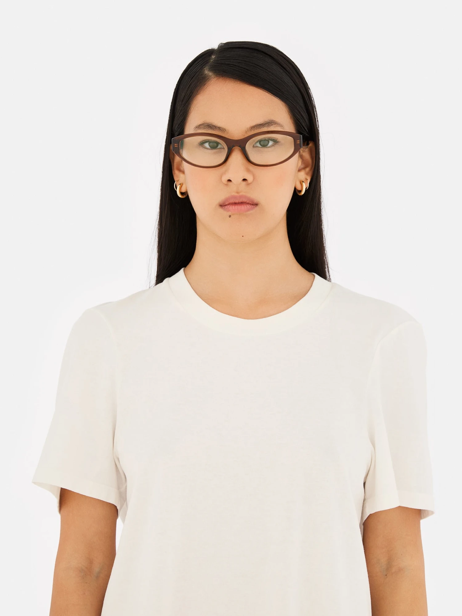 Очки MM6 Maison Margiela Lunettes 9 Optiques Marron