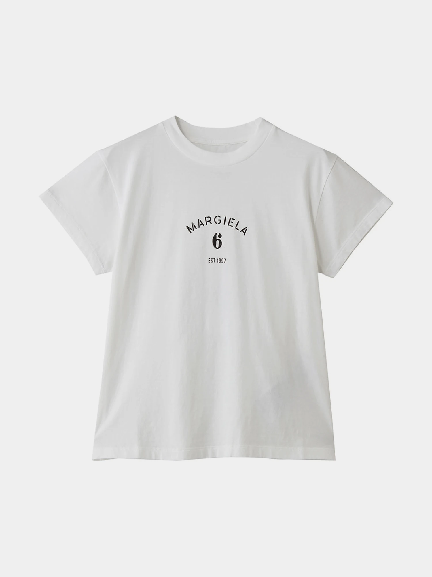 Женская футболка MM6 Maison Margiela Logo Tee White
