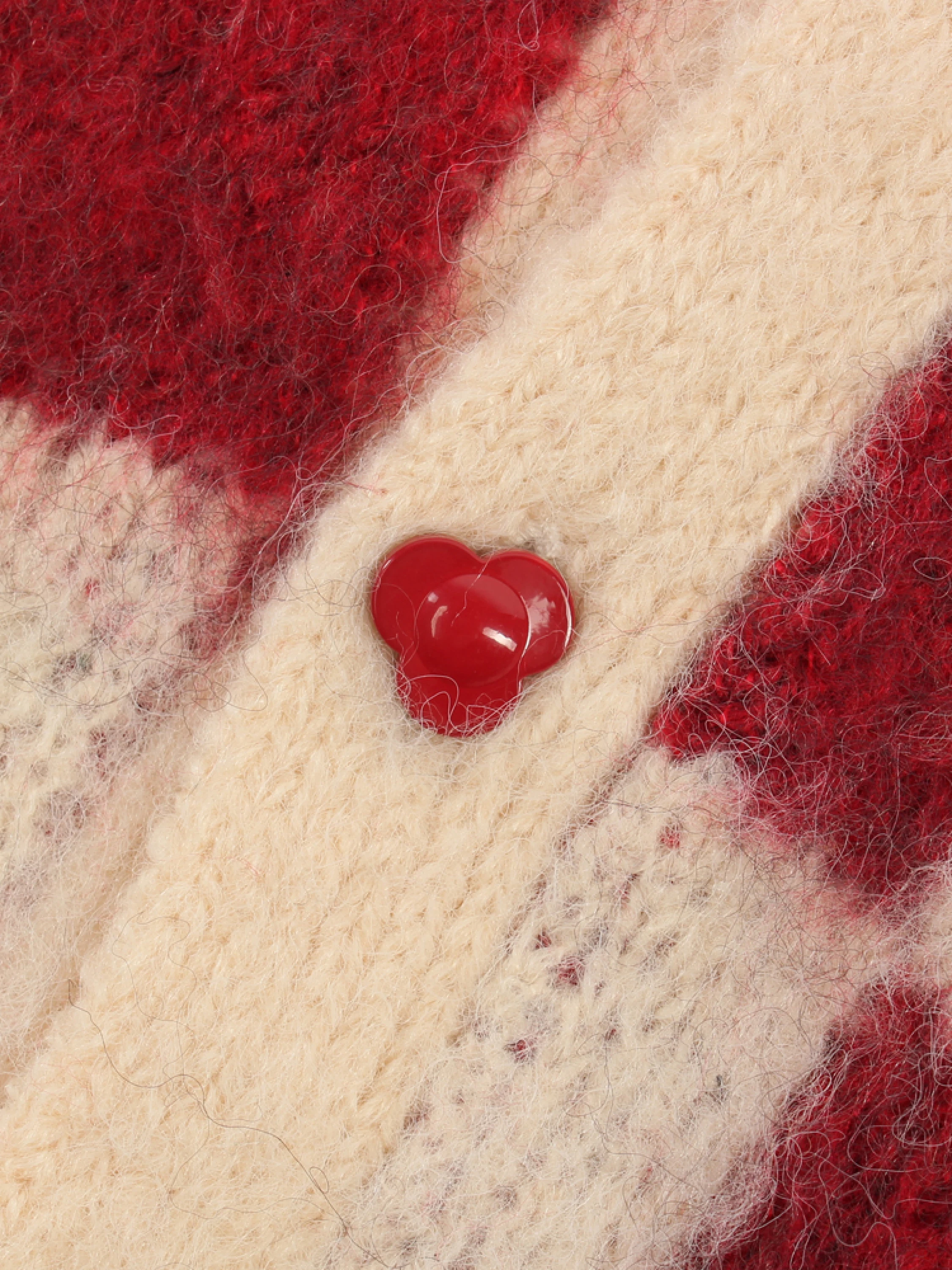 Кардиган DAZE Devil Logo Burgundy/Milky