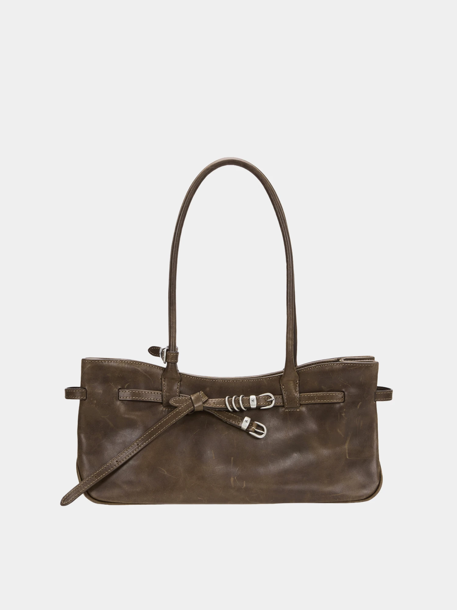 Женская сумка MARGESHERWOOD Grandma Used Shoulder Washed Brown
