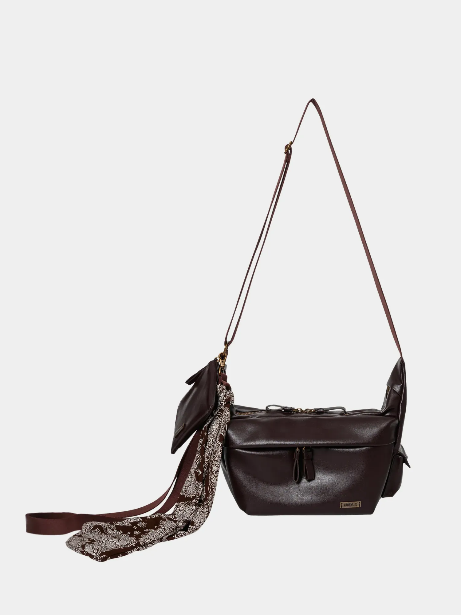 Сумка AJOBYAJO Paisley Scarf Cross Bag Brown