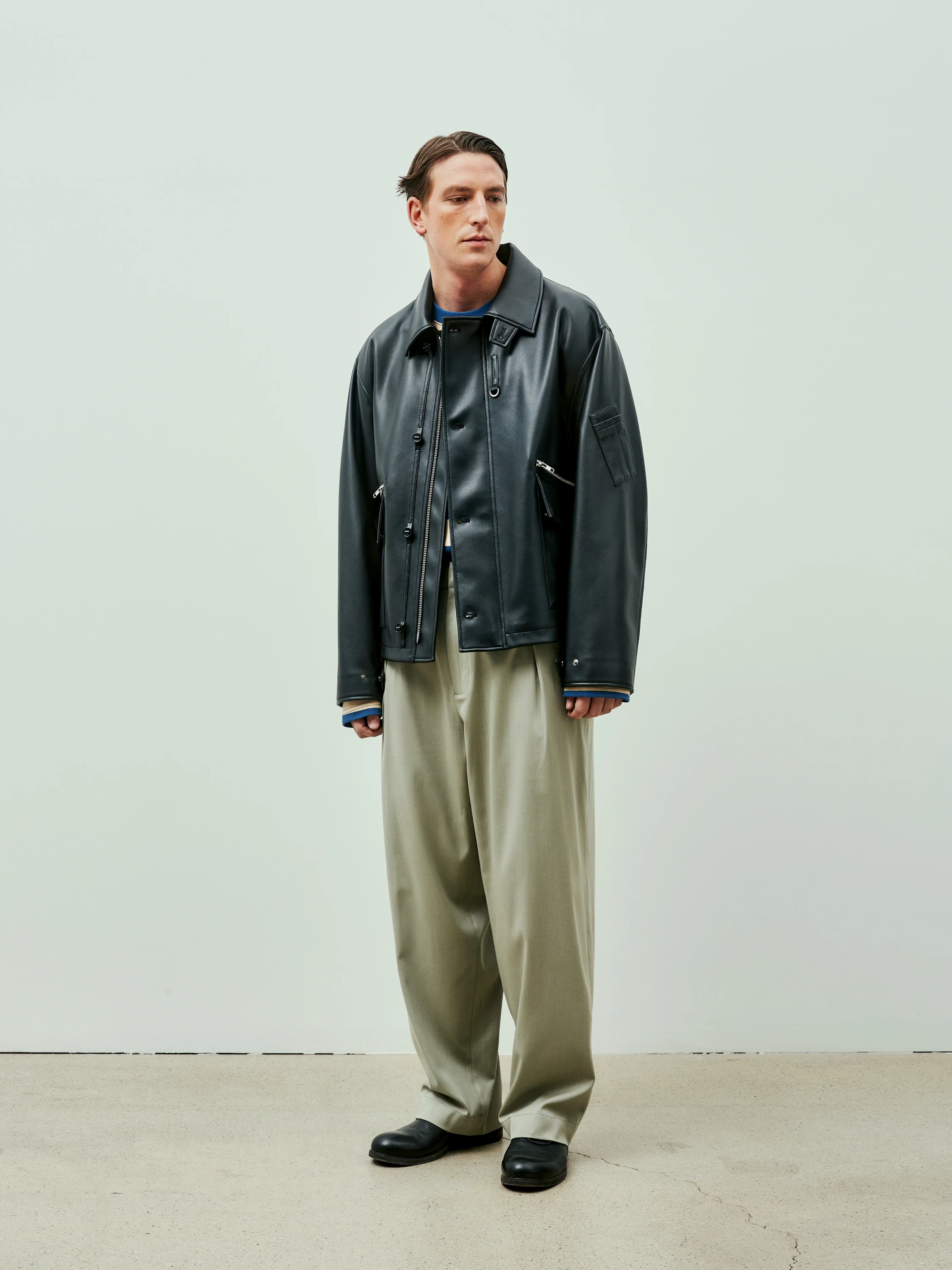 Брюки Uniform Bridge One Tuck Banding Slacks Sage Green