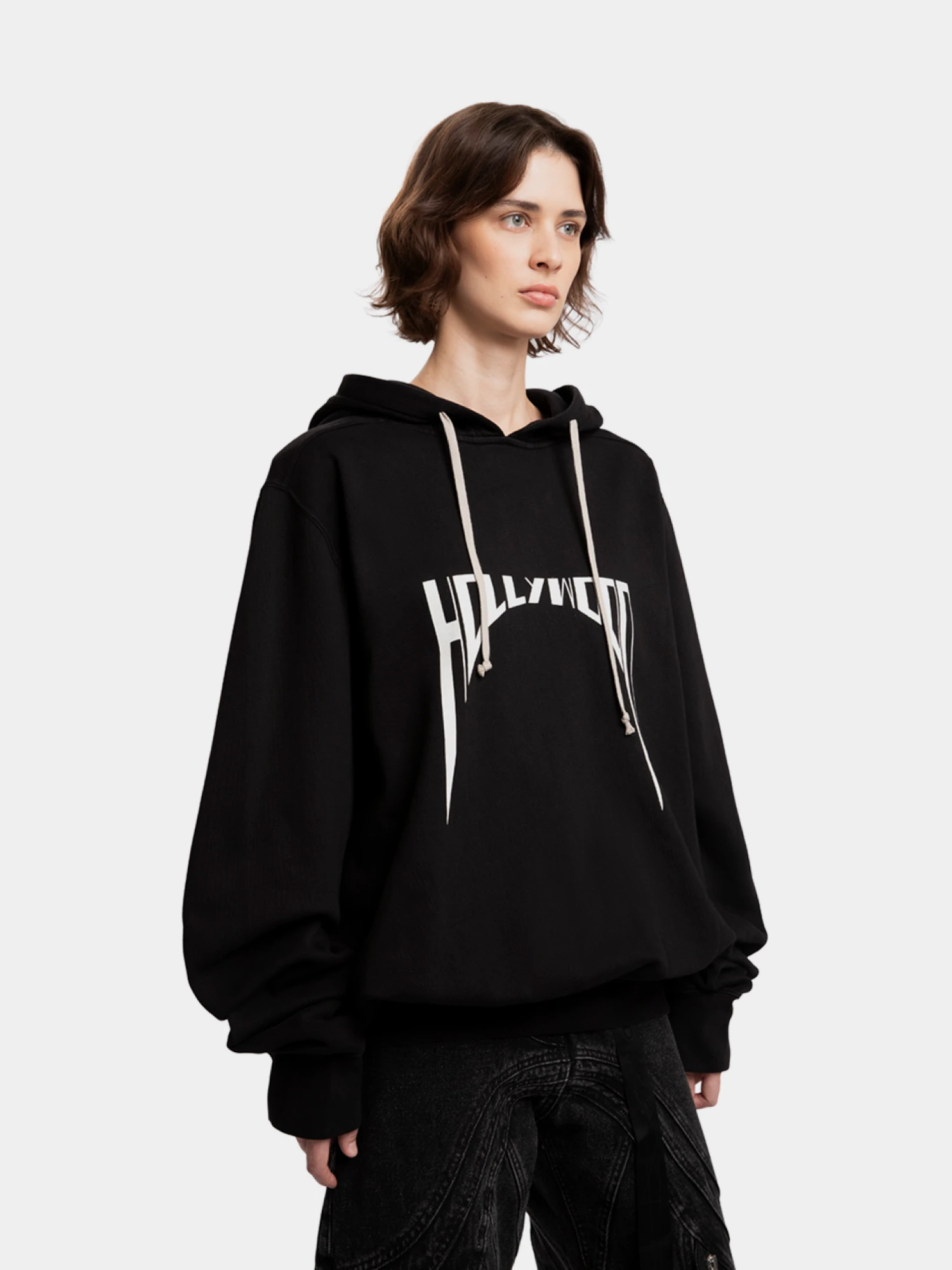 Худи RICK OWENS DRKSHDW Oversized Black/Milk