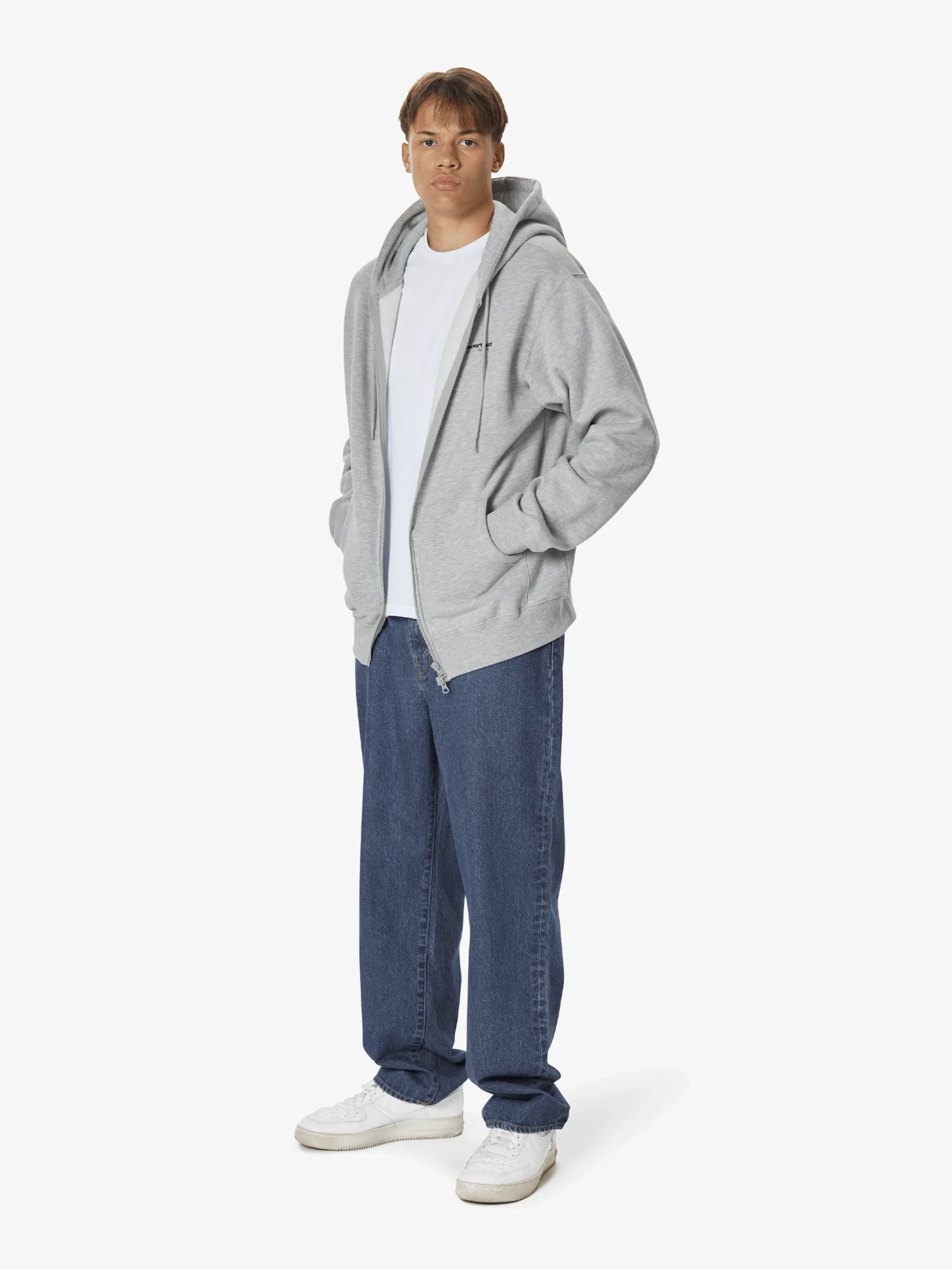 Зип-худи thisisneverthat DSN-Logo Zip Up Heather Grey