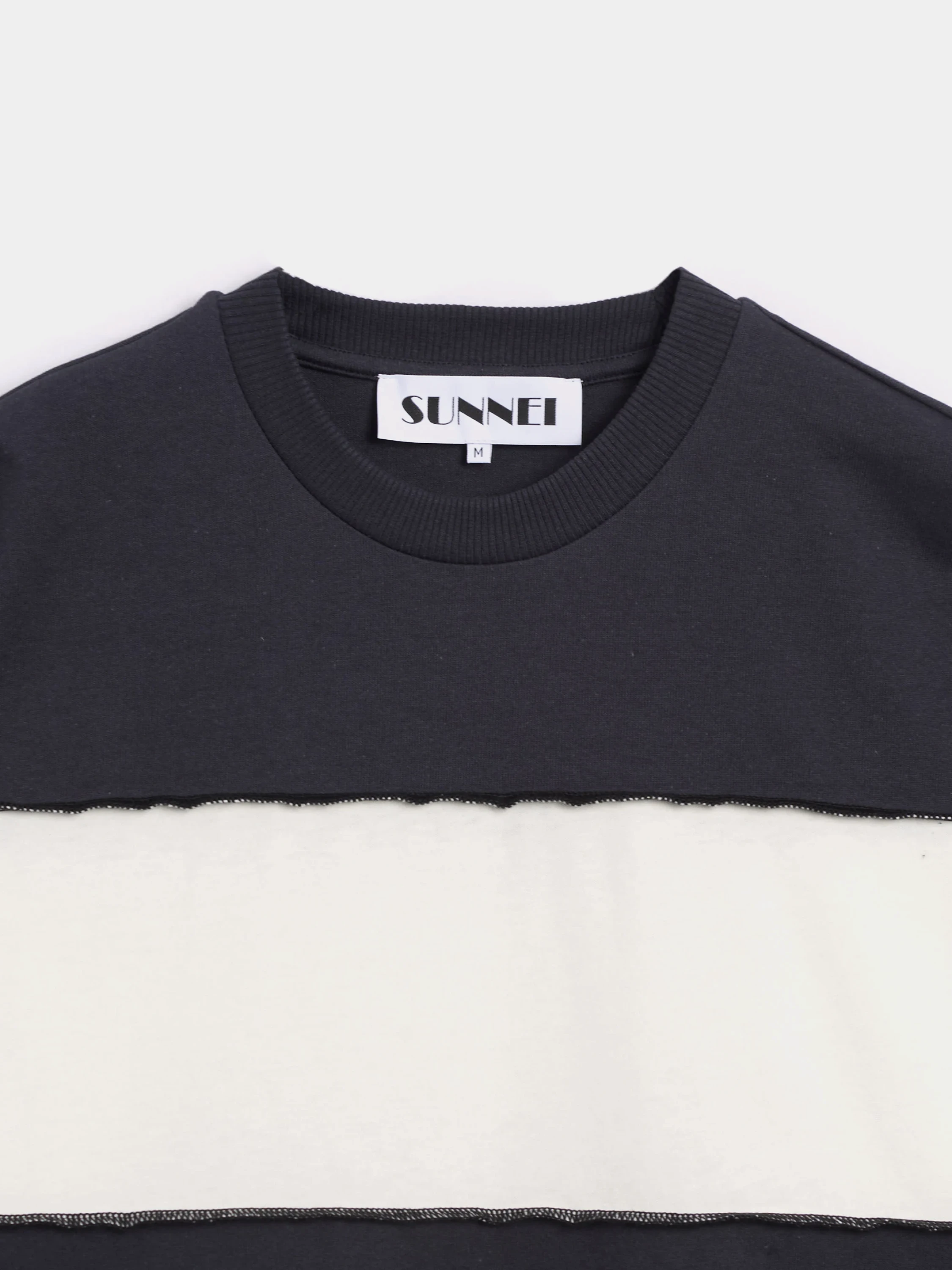 Лонгслив Sunnei Over W Cuts Blu Sunnei/Off White